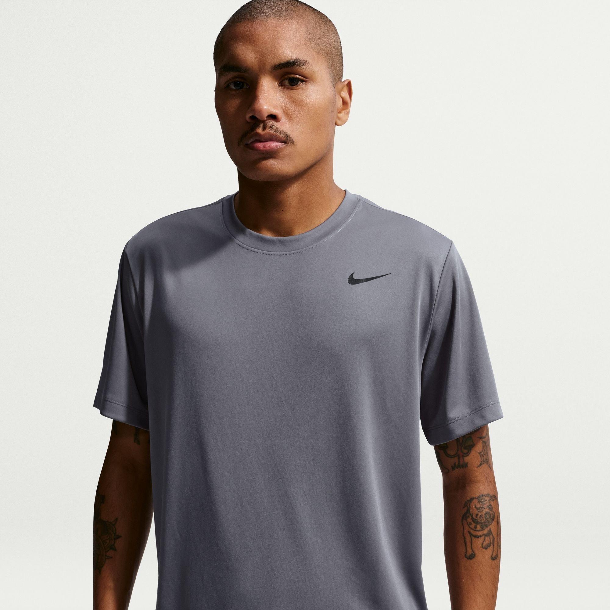 Nike Men's Flex Short Sleeve Performance Gym Top - Grey - XL