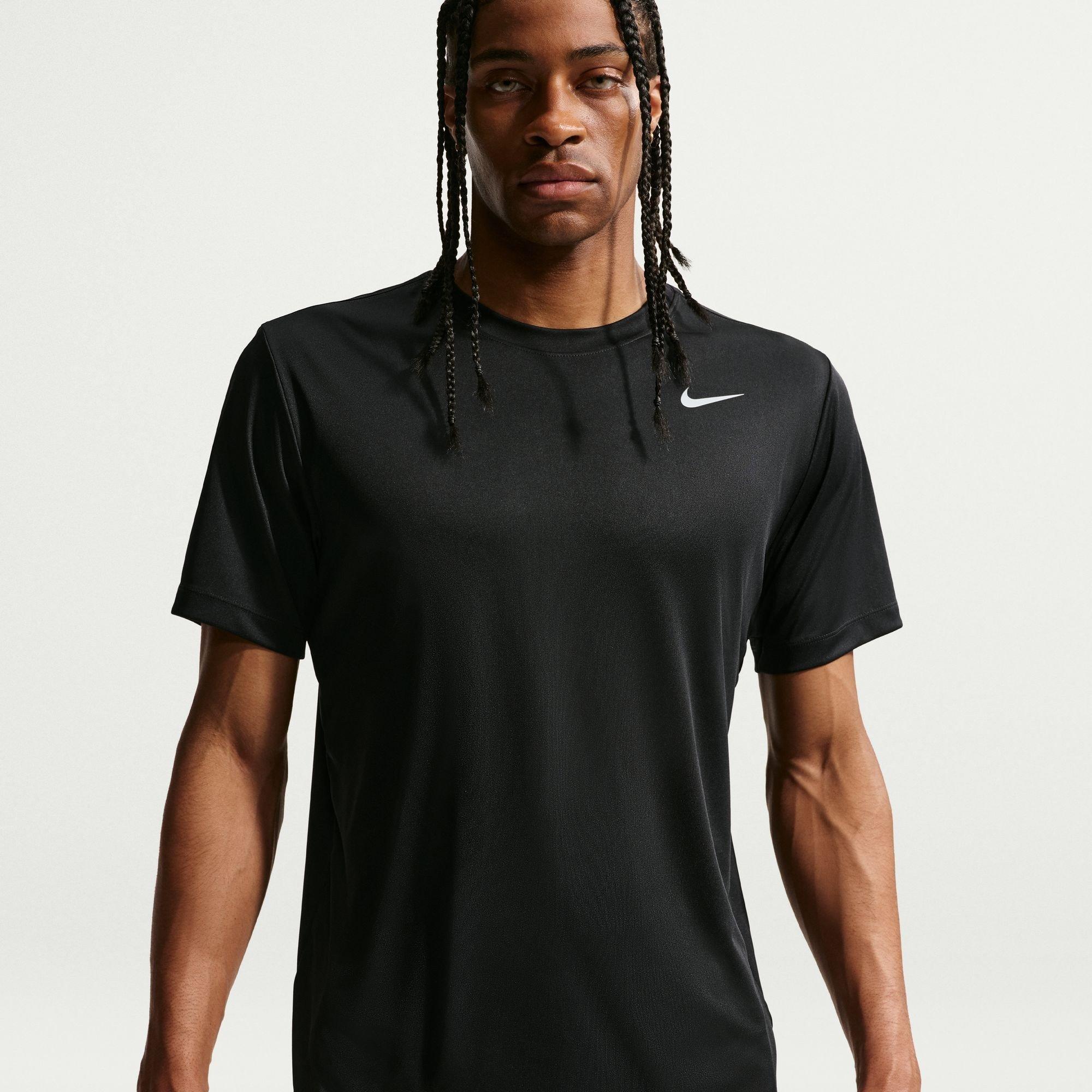 Nike Men's Flex Short Sleeve Performance Gym Top - Black - XL
