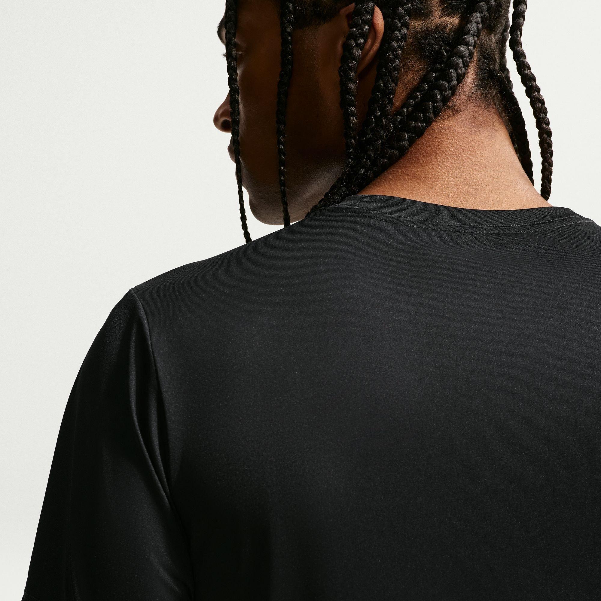 Black - Nike - Men's Flex Short Sleeve Performance Gym Top - 2