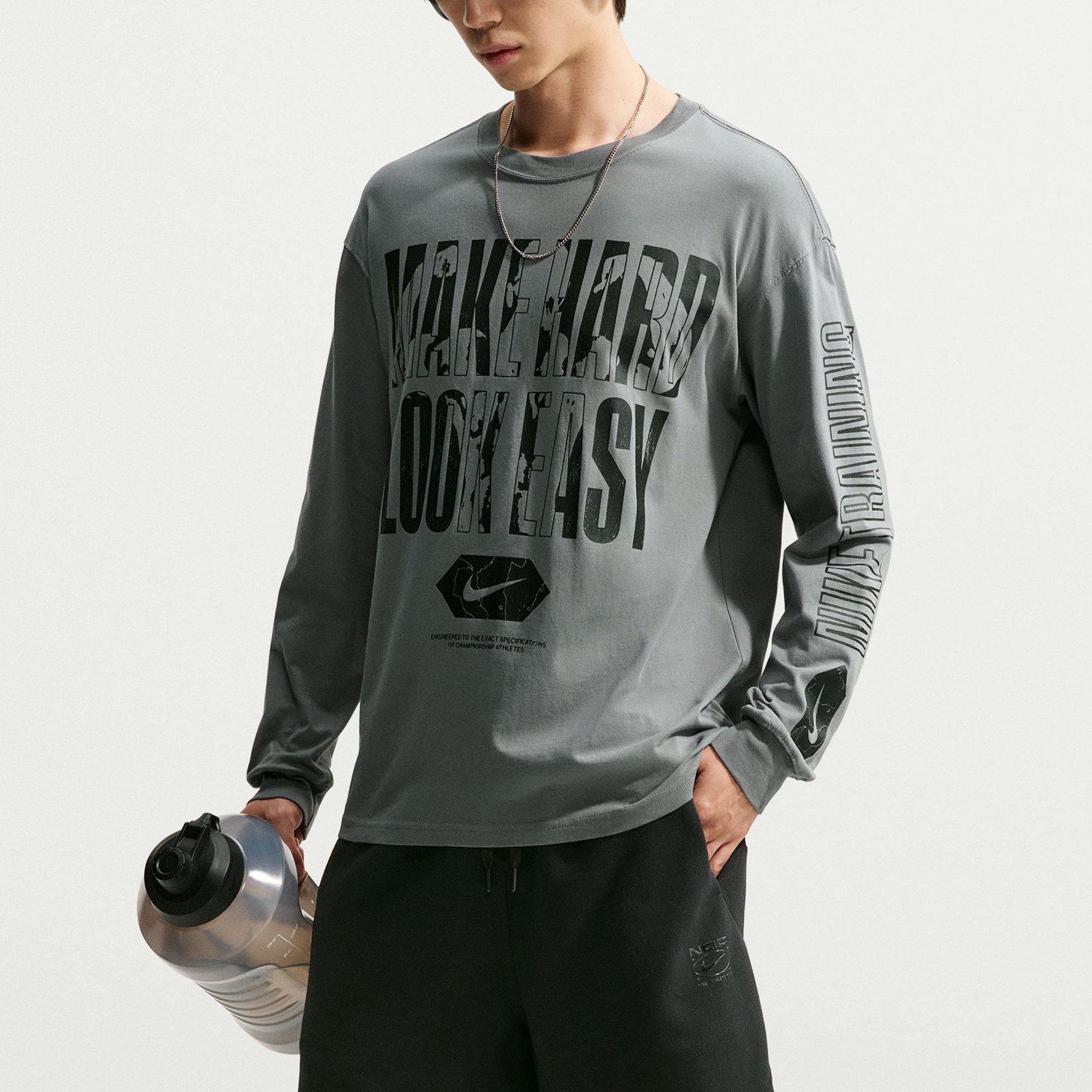 Grey/Black - Nike - Nike Ls Make Hard E Sn71 - 1