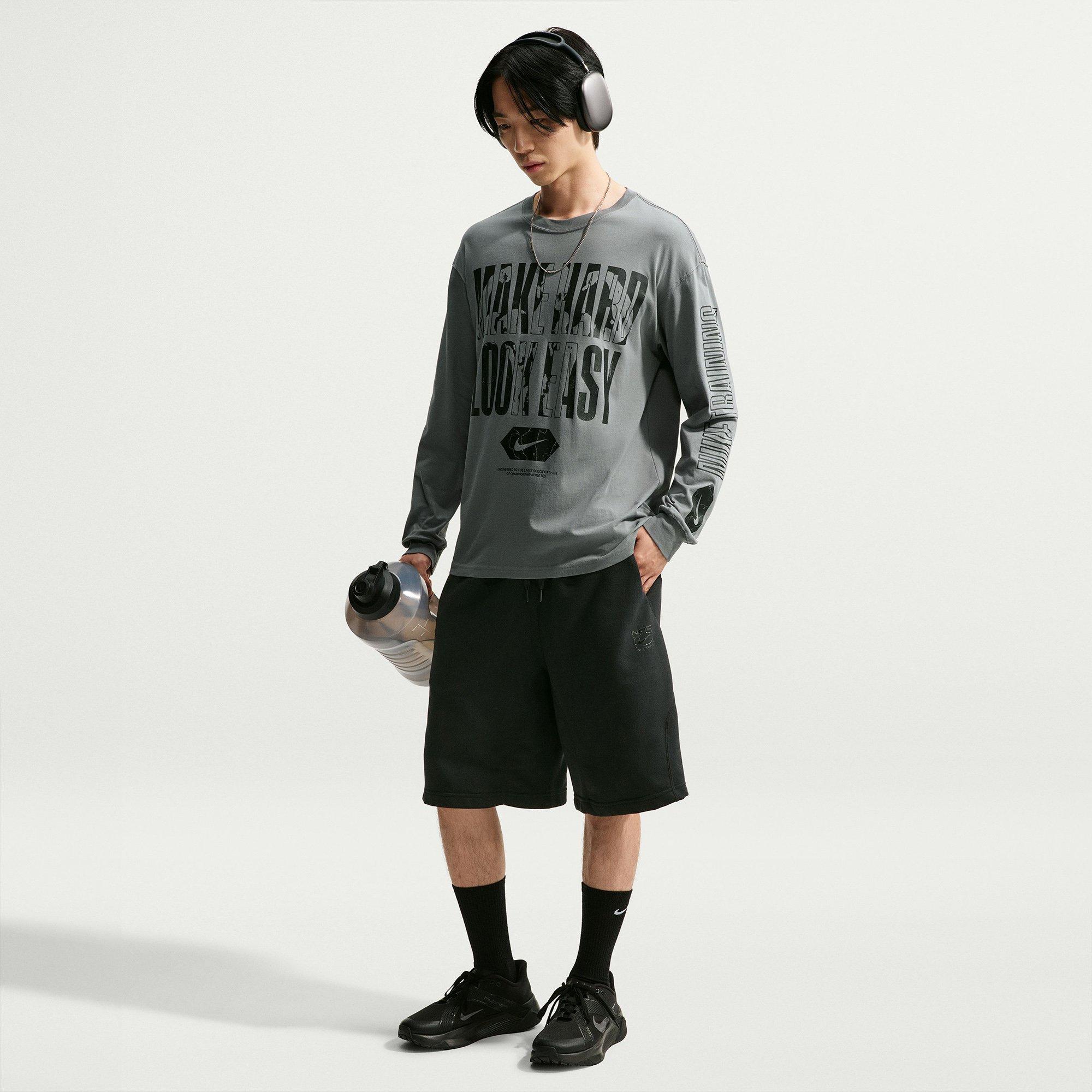 Grey/Black - Nike - Nike Ls Make Hard E Sn71 - 5