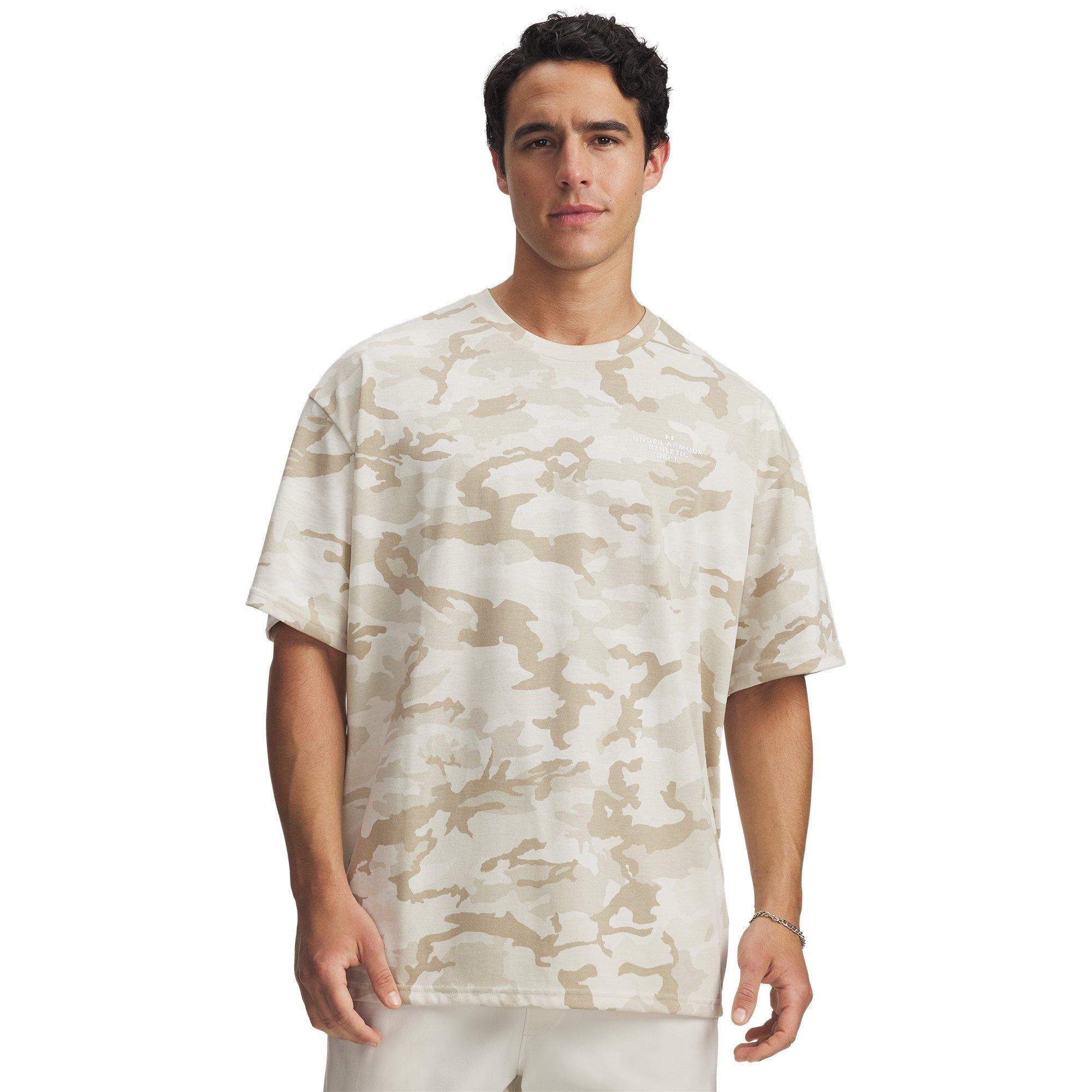 Stone/White - Under Armour - UA Ath Dpt AOP SS Sn00 - 1