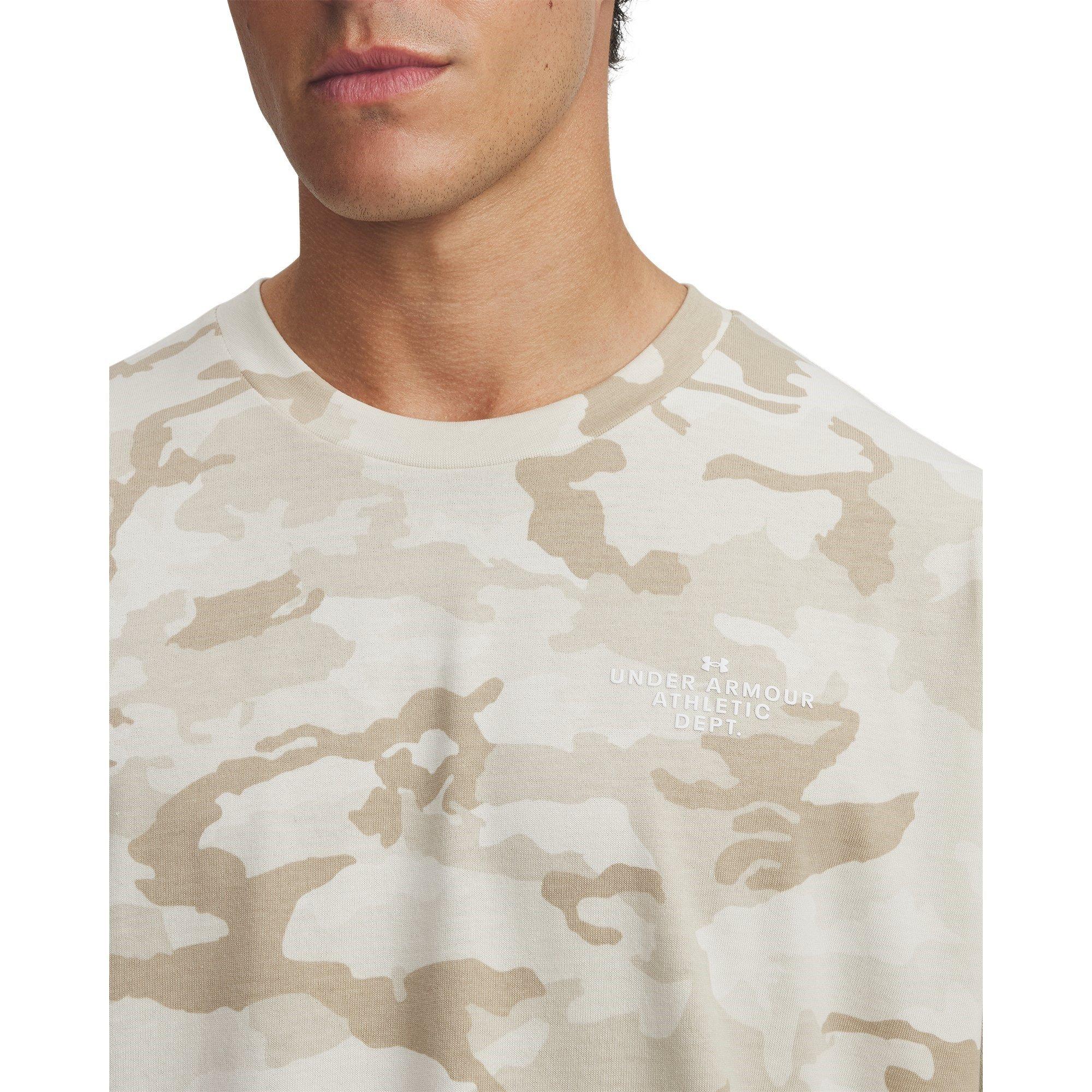 Stone/White - Under Armour - UA Ath Dpt AOP SS Sn00 - 3