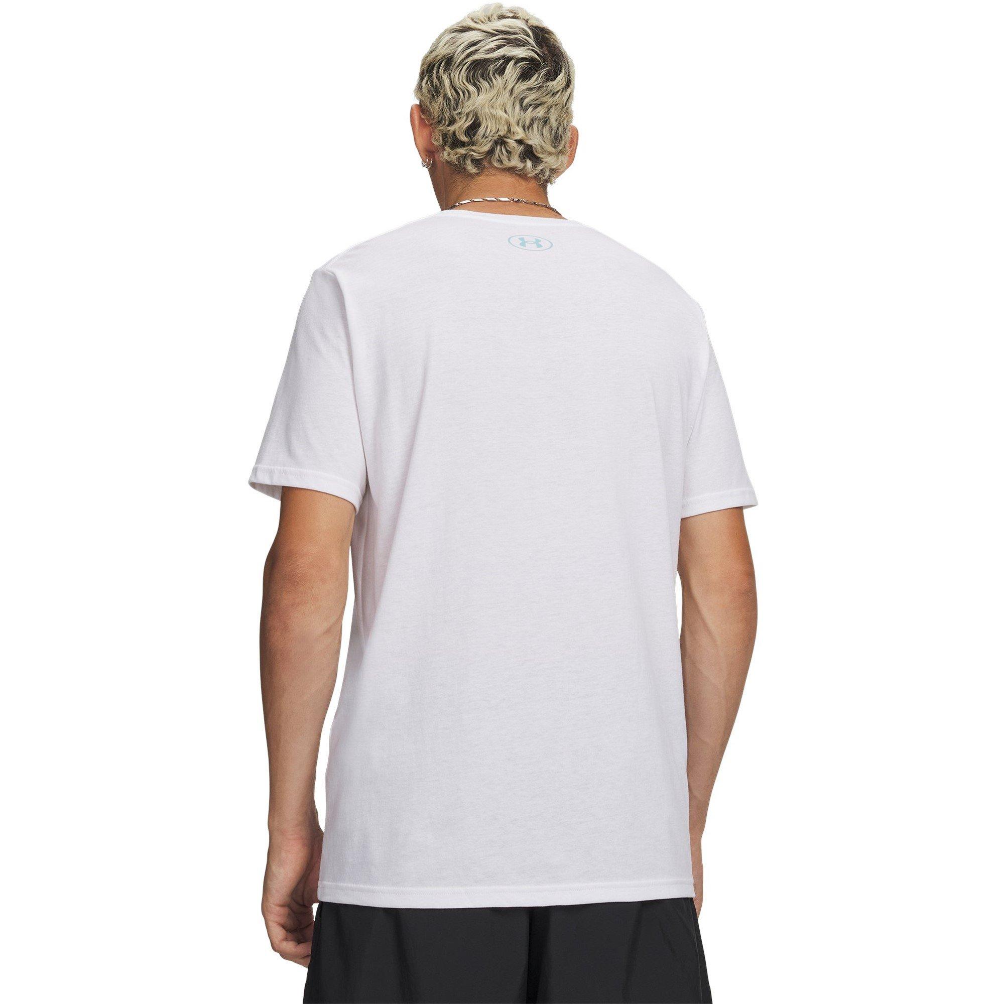 Blanc/Rose Posh - Under Armour - UA Logo Collage SS Sn00 - 2