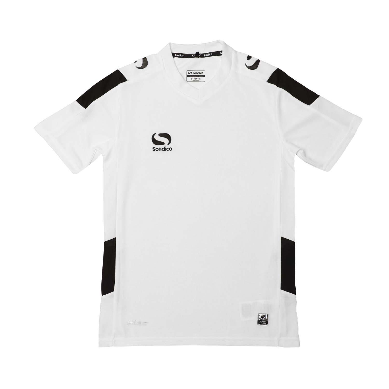 White/Blk/Char - Sondico - Kids' Short-Sleeve Performance T-Shirt - 1