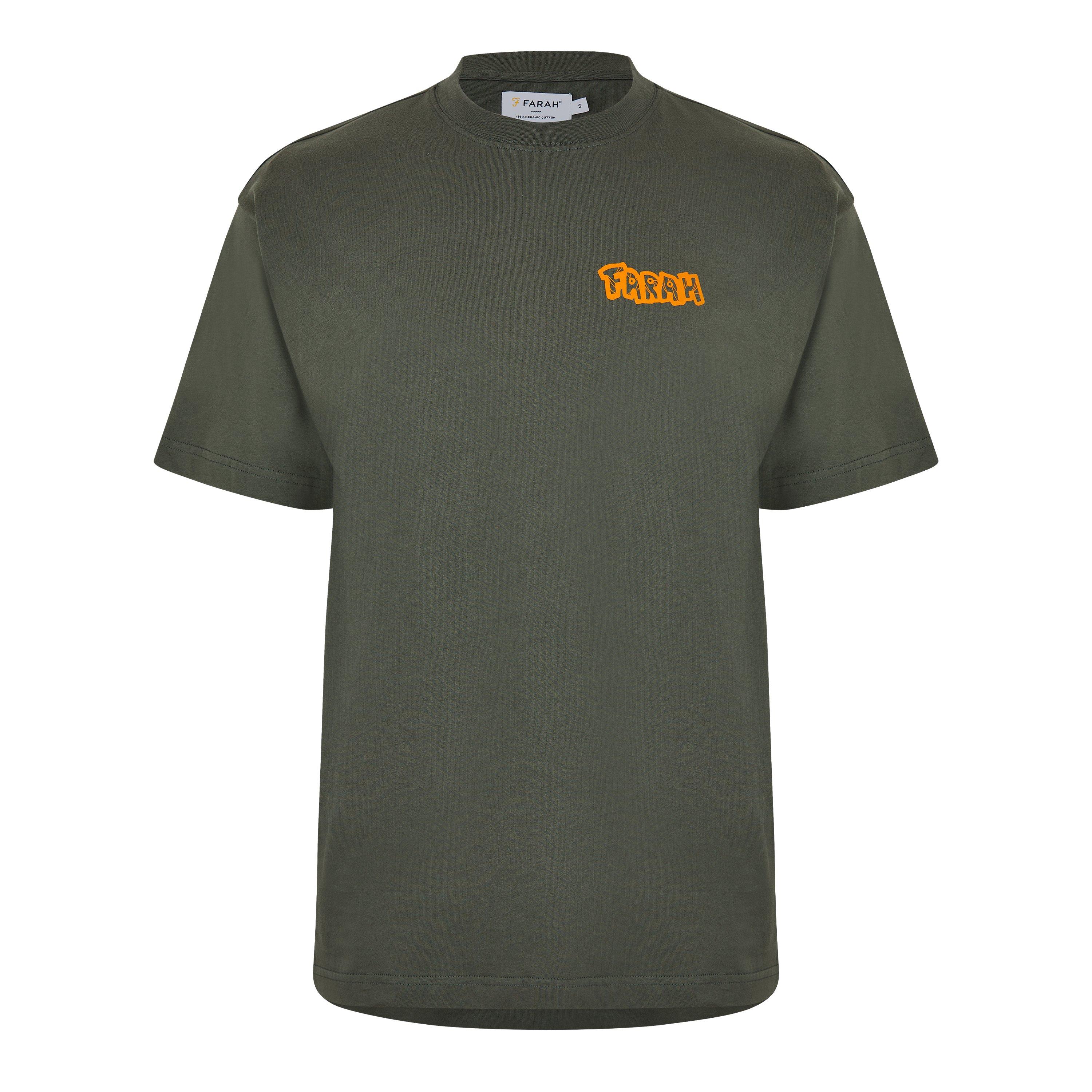 Verde vintage - Farah - Men's Francis Tropic Regular Fit T-Shirt - 1