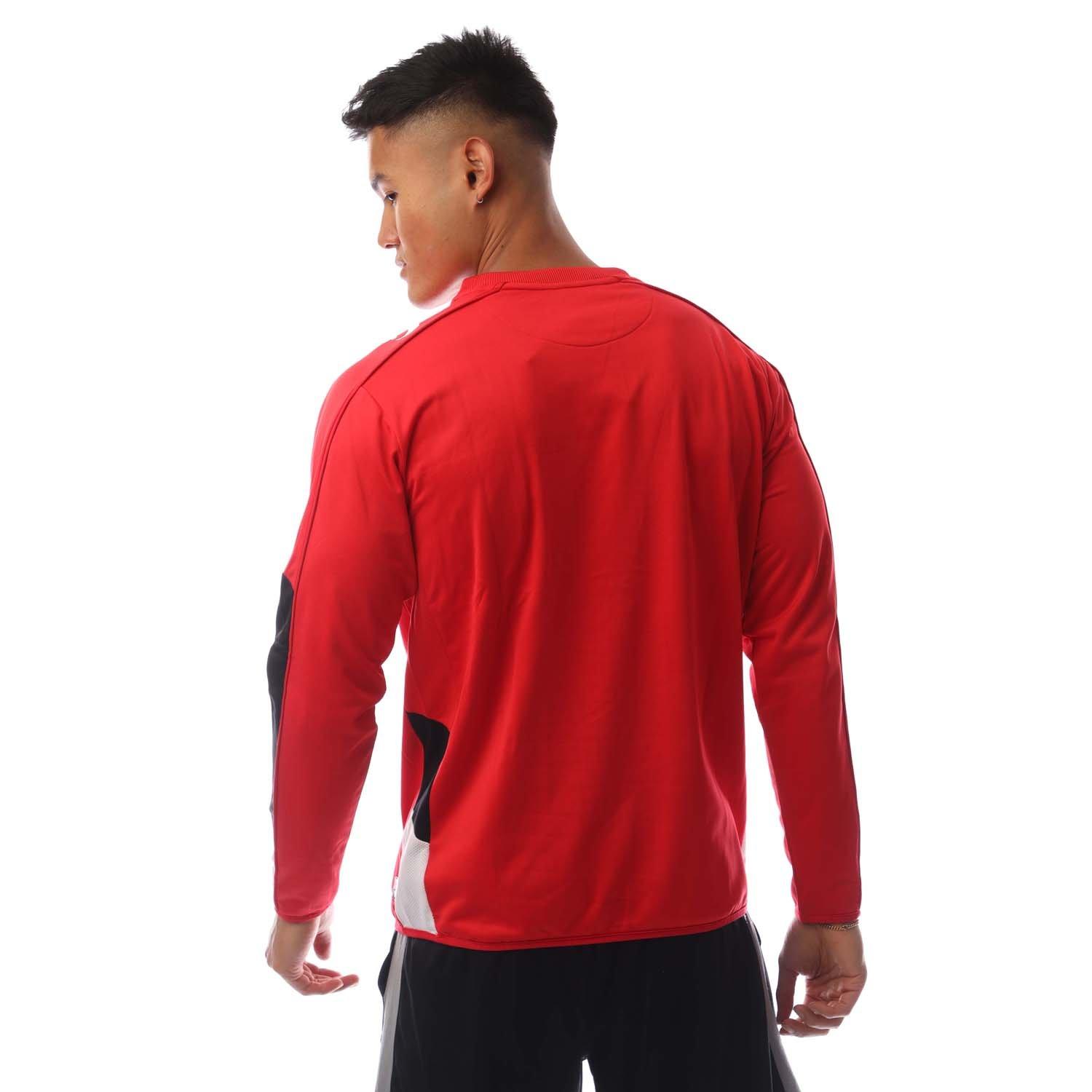 Rød/Hvid/Sort - Sondico - Long-Sleeve Performance T-Shirt - 3