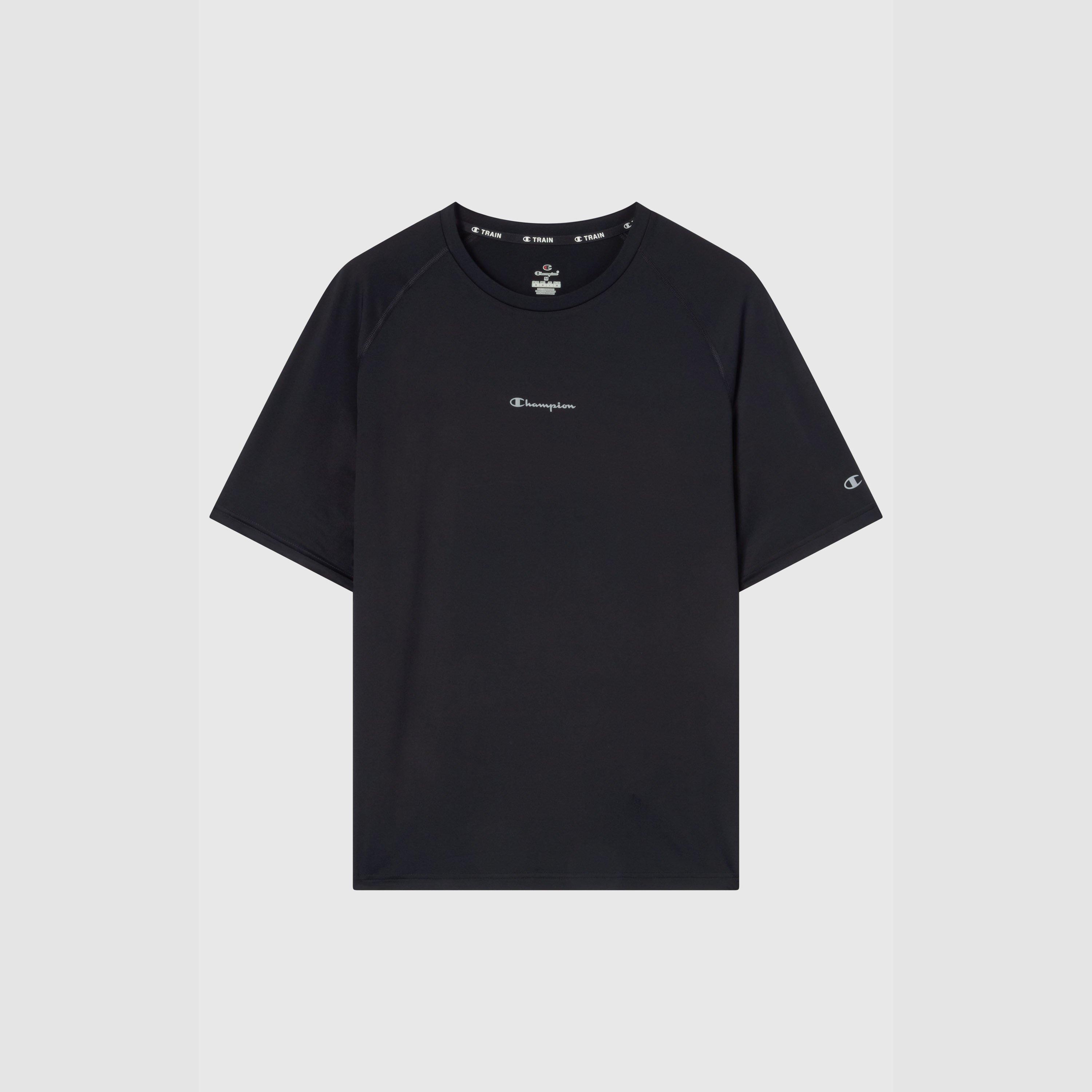 Black - Champion - Men's Short Sleeve Performance Gym Top - 1