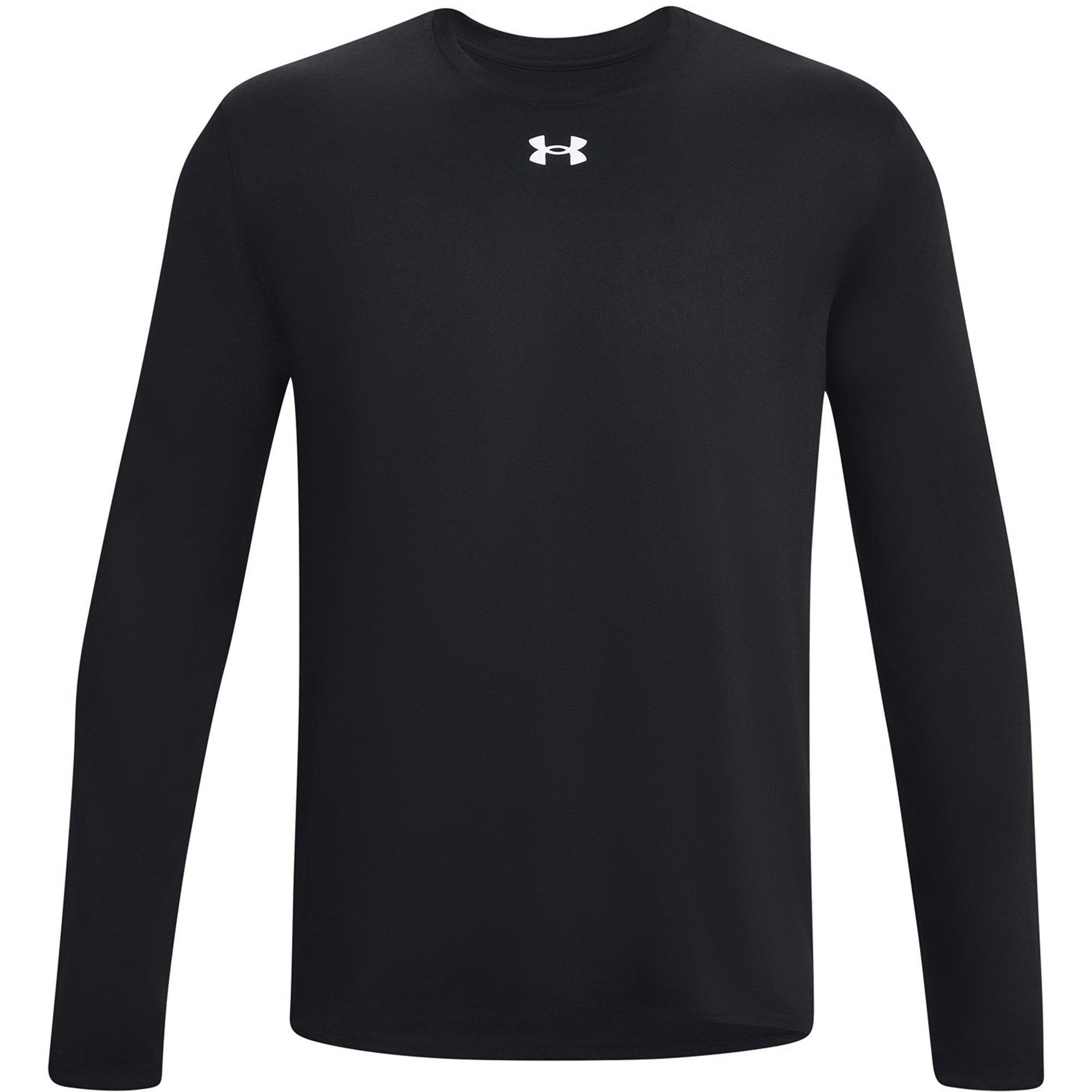 Black/White - Under Armour - Men's Team Tech Long Sleeve T-Shirt - 1