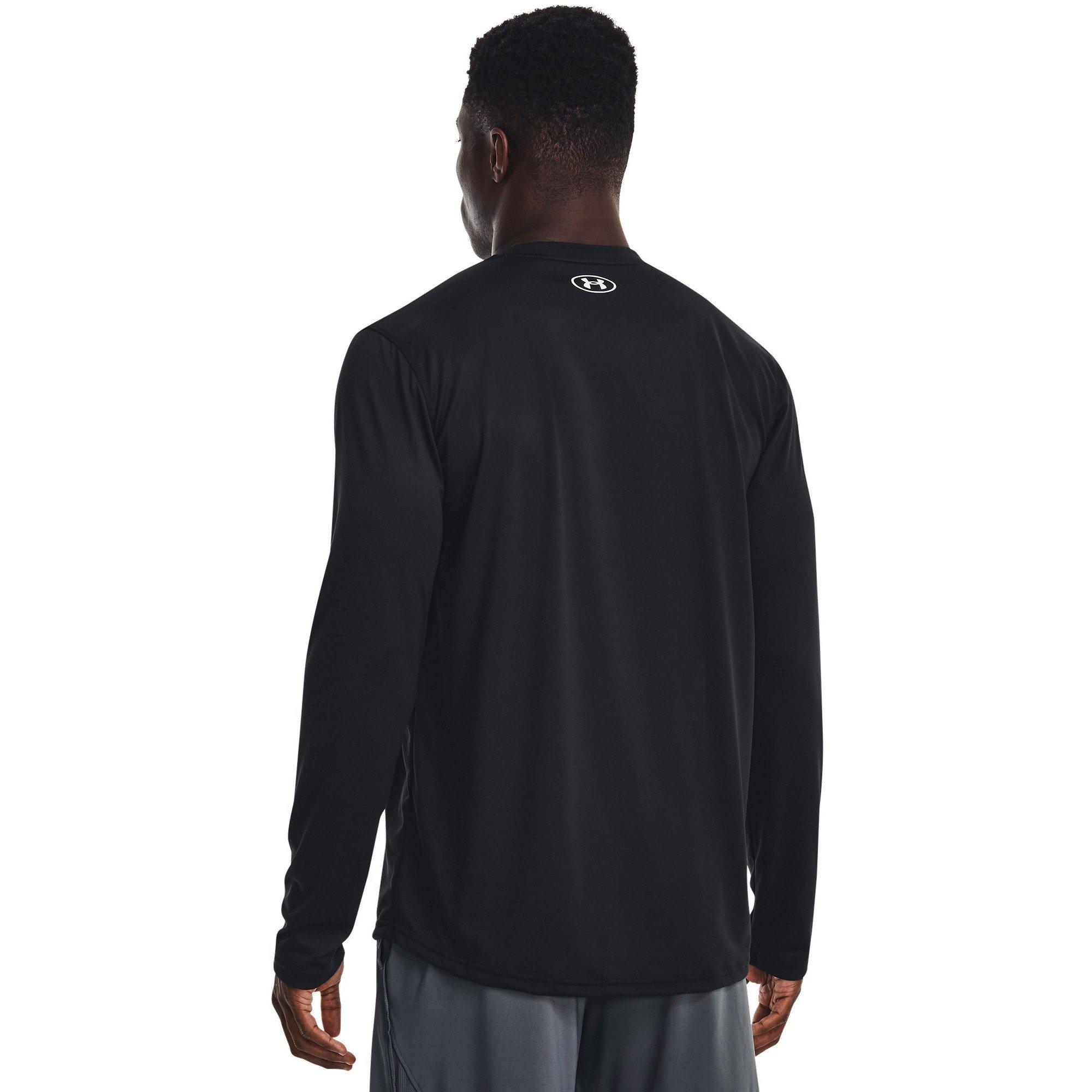 Black/White - Under Armour - Men's Team Tech Long Sleeve T-Shirt - 4