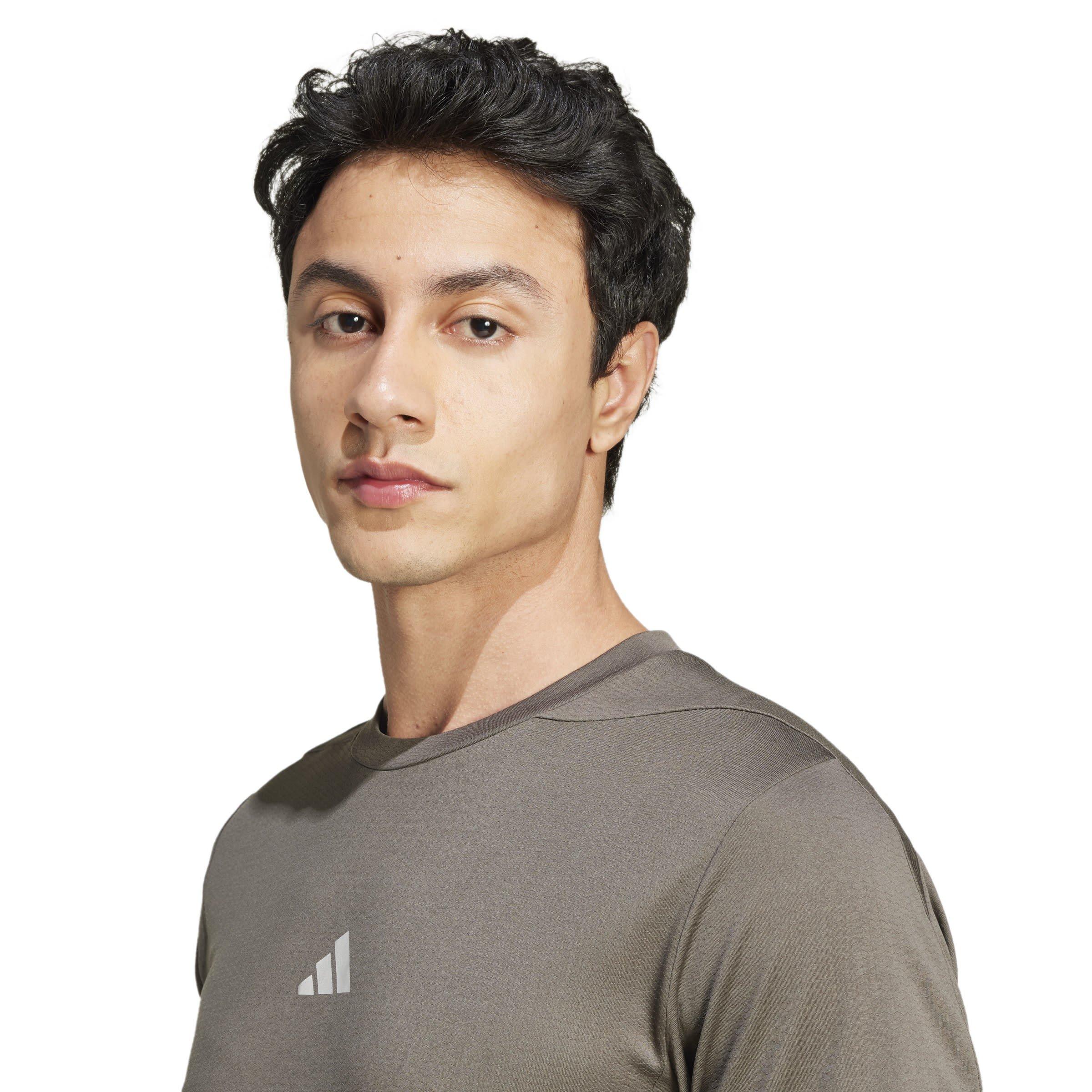 Shadow Olive - adidas - Designed for Training HIIT Workout HEAT.RDY T-Shirt Mens - 5