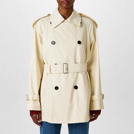 Burberry Short Gabardine Trench Coat