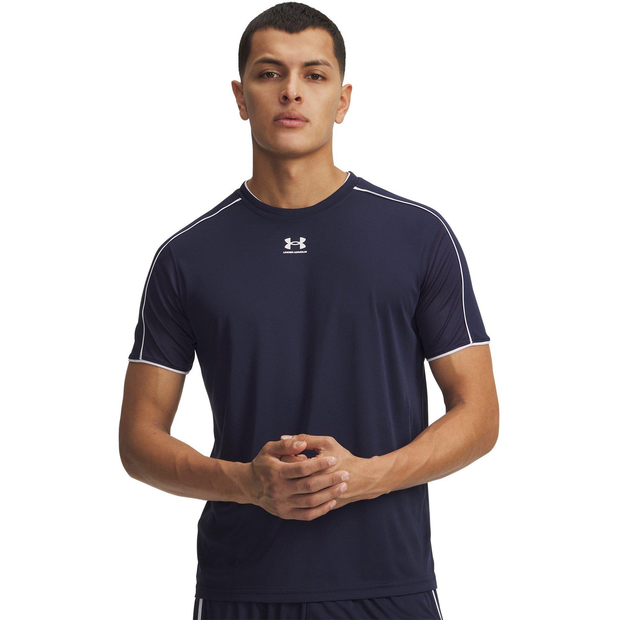Navy/White - Under Armour - Men's Short Sleeve Performance Gym Top - 1