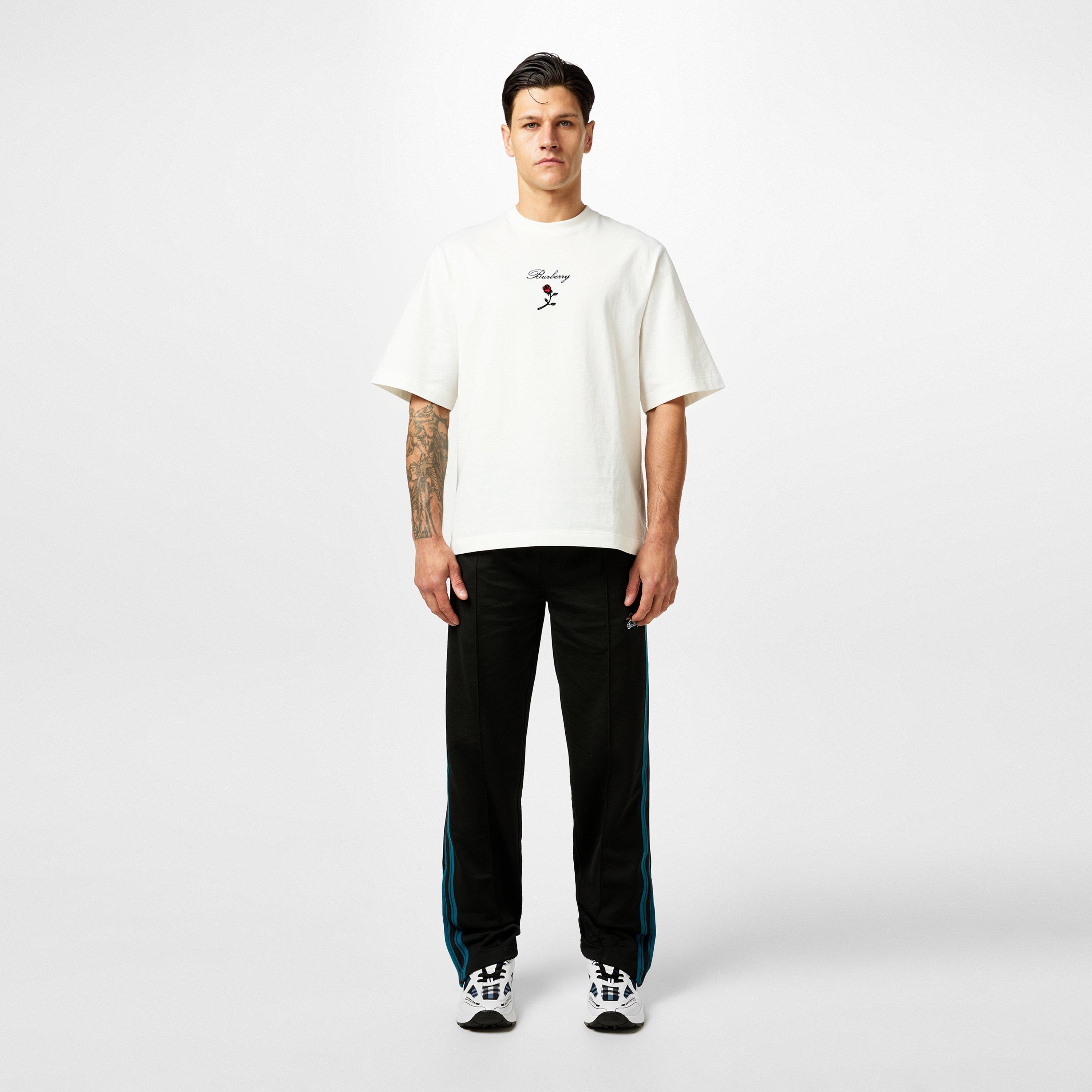 Rain - Burberry - Rose Cotton T-Shirt - 4