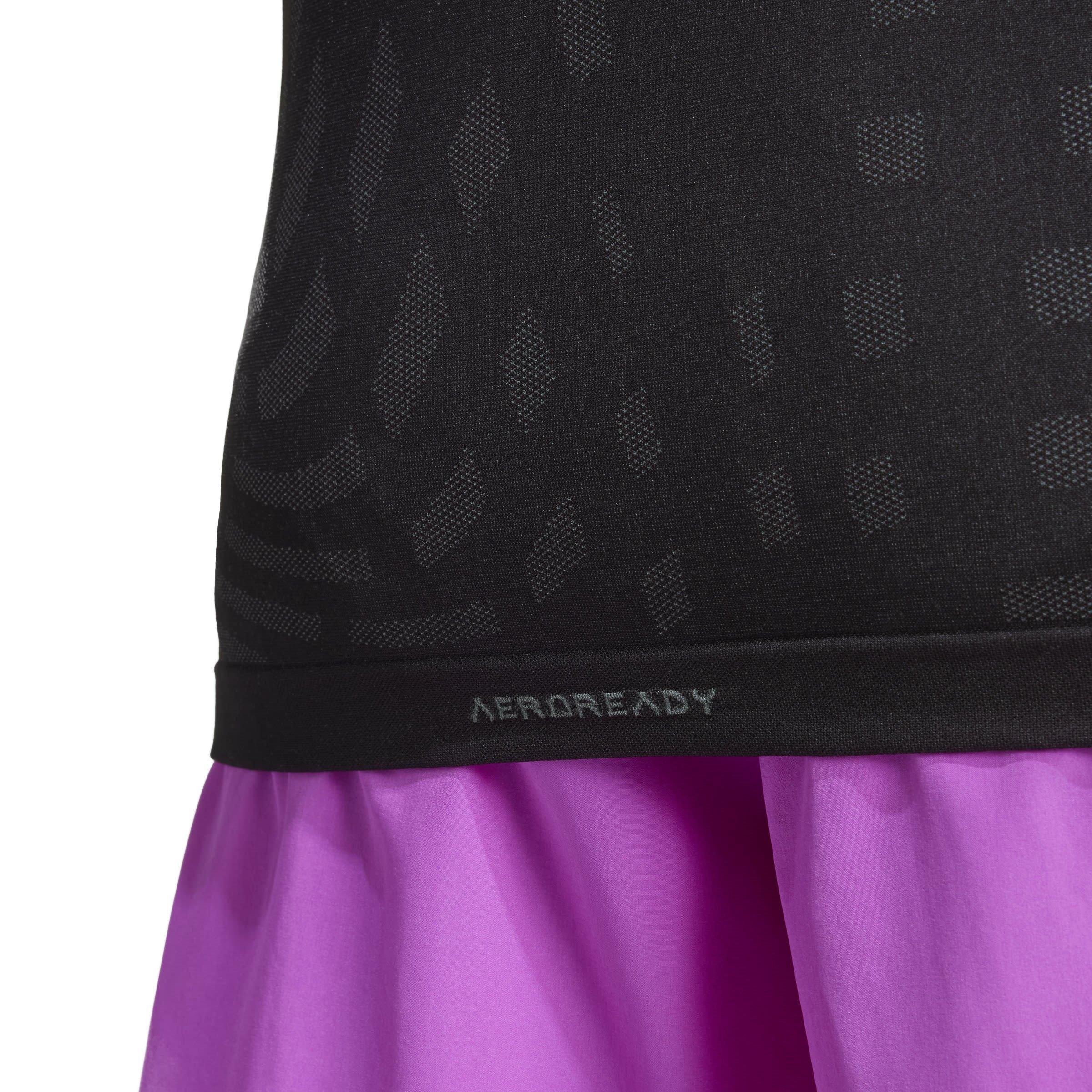 Blk/Gry Six - adidas - Gym+ Seamless Short-Sleeve Performance Gym Top - 6