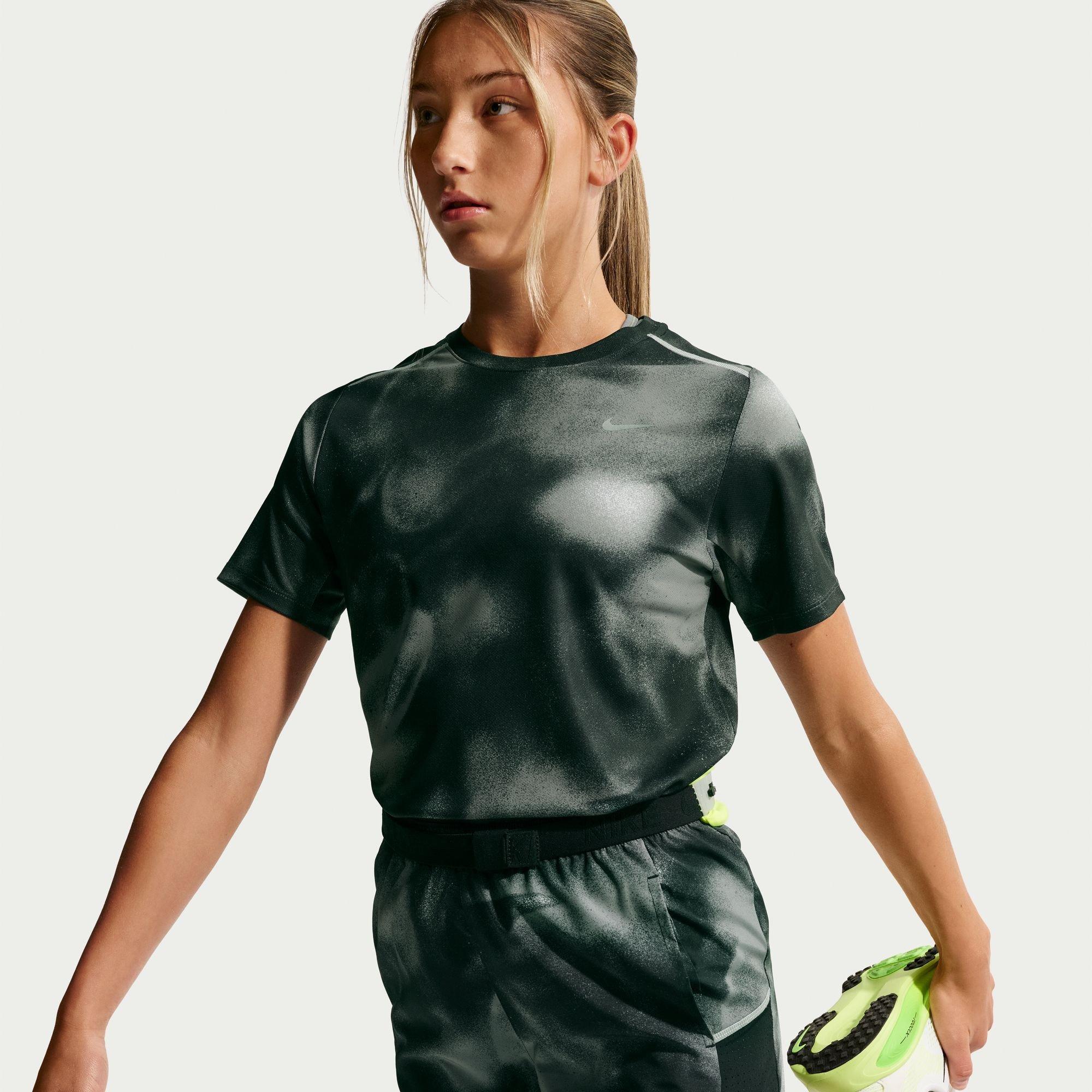 Black/Silver - Nike - Nike Dri-FIT SS Tee Jn64 - 3