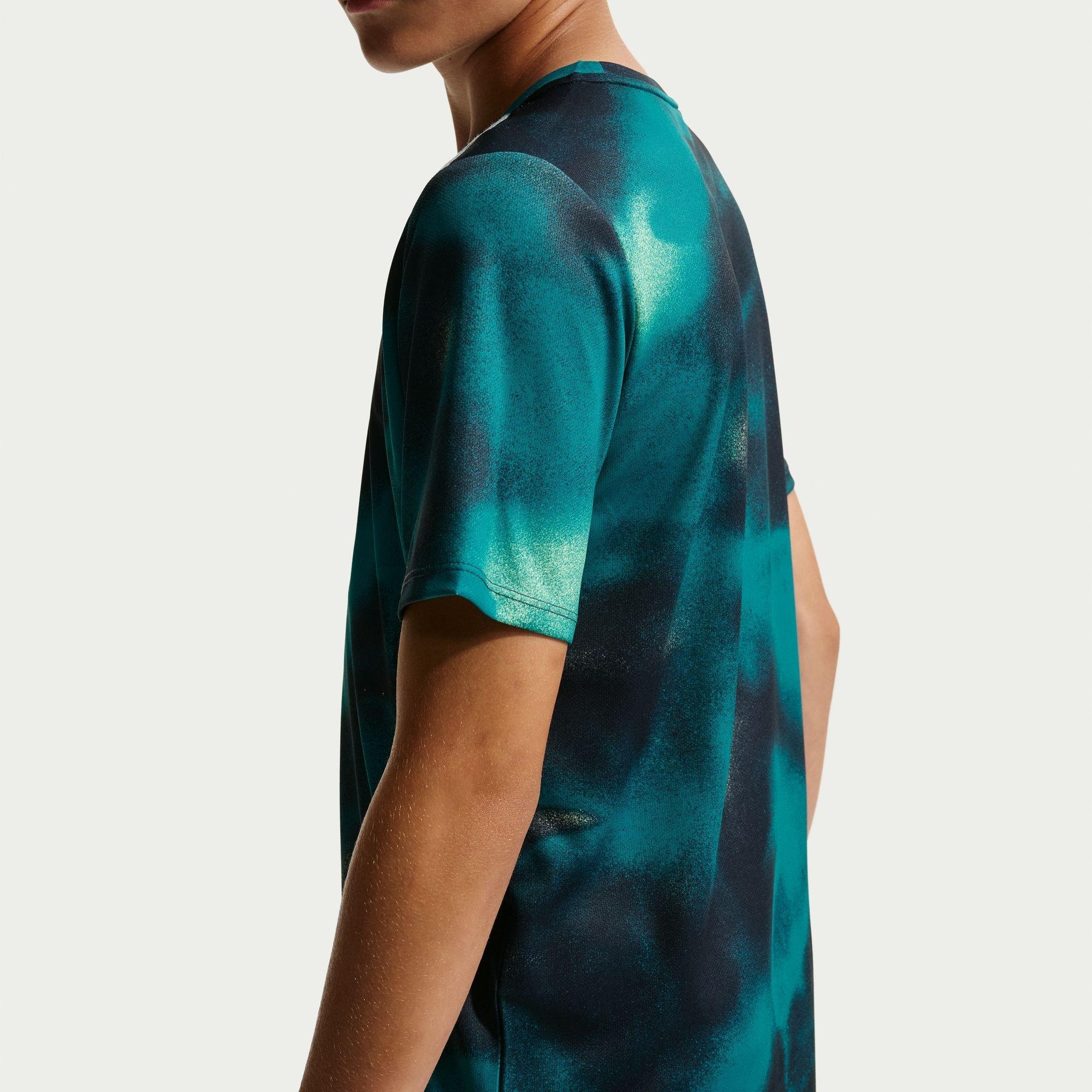 Blue/Silver - Nike - Nike Dri-FIT SS Tee Jn64 - 2