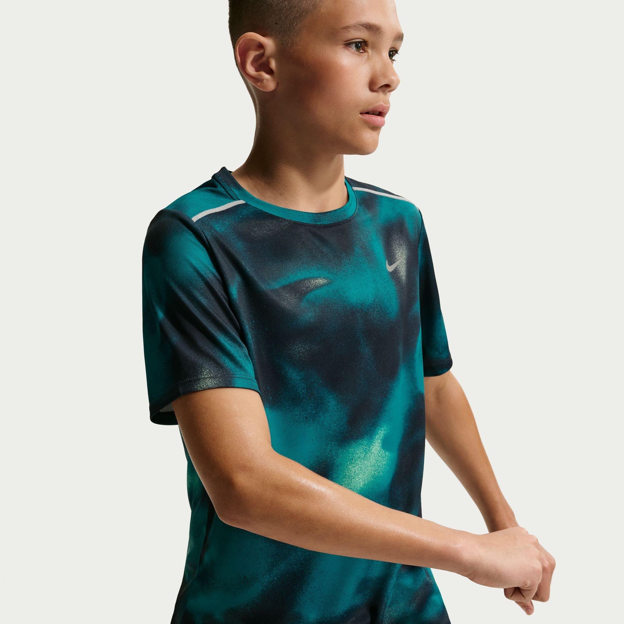 Blue/Silver - Nike - Nike Dri-FIT SS Tee Jn64 - 3