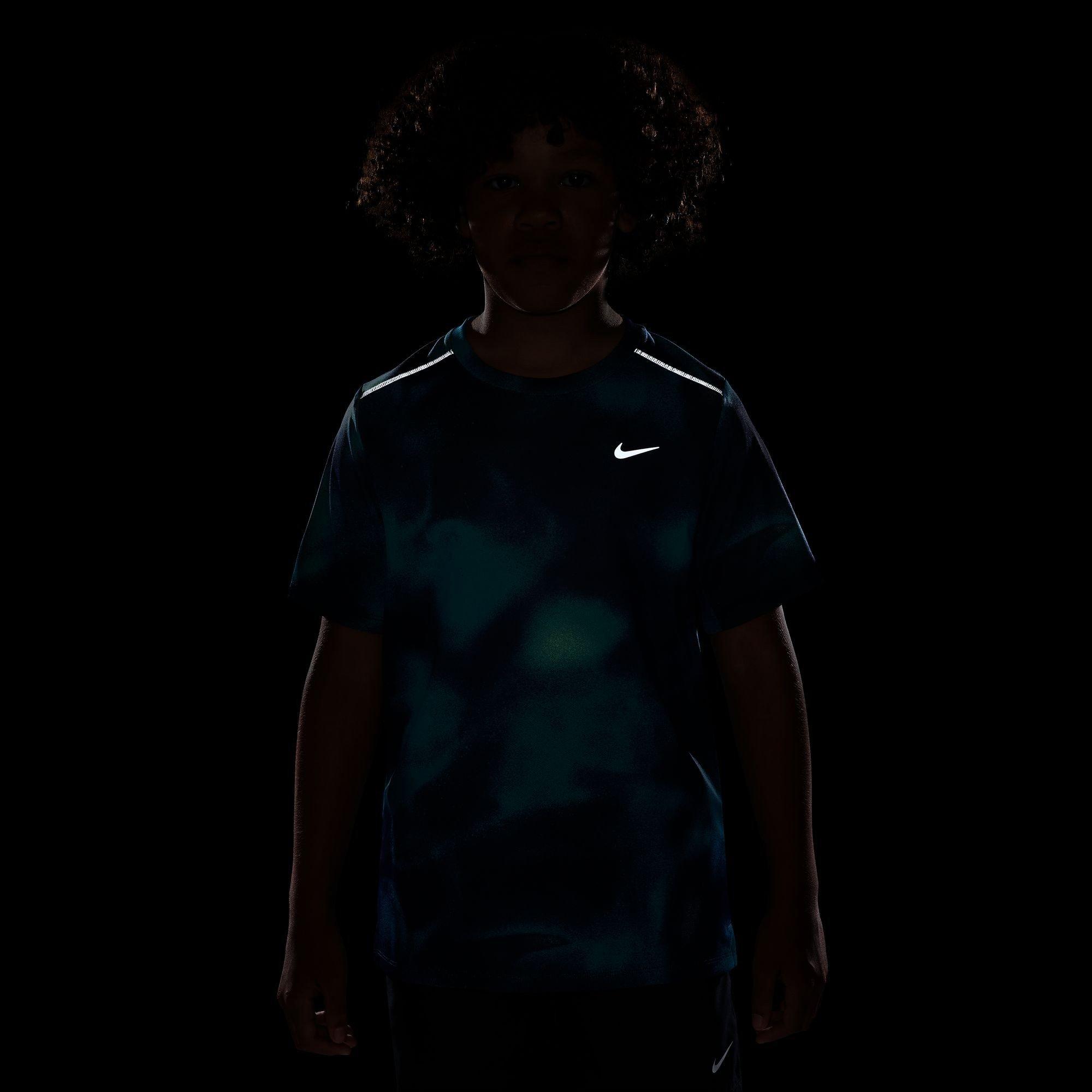 Blue/Silver - Nike - Nike Dri-FIT SS Tee Jn64 - 4