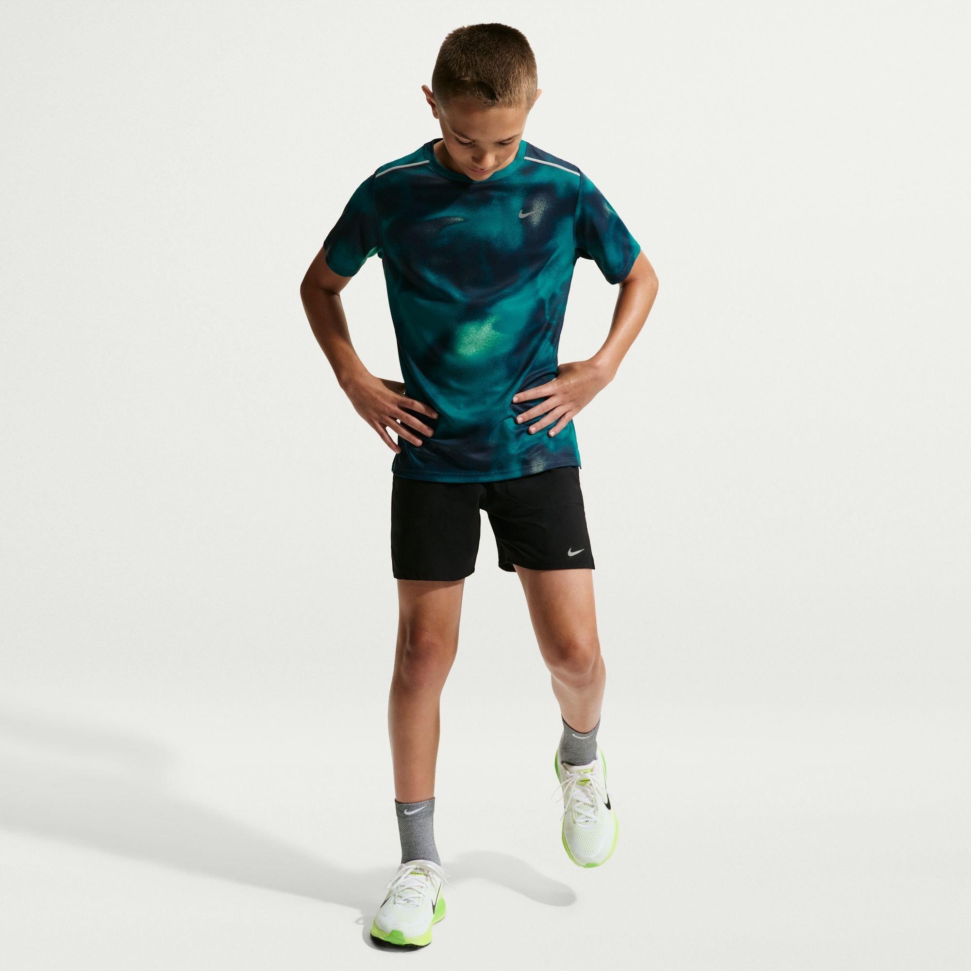 Blue/Silver - Nike - Nike Dri-FIT SS Tee Jn64 - 5