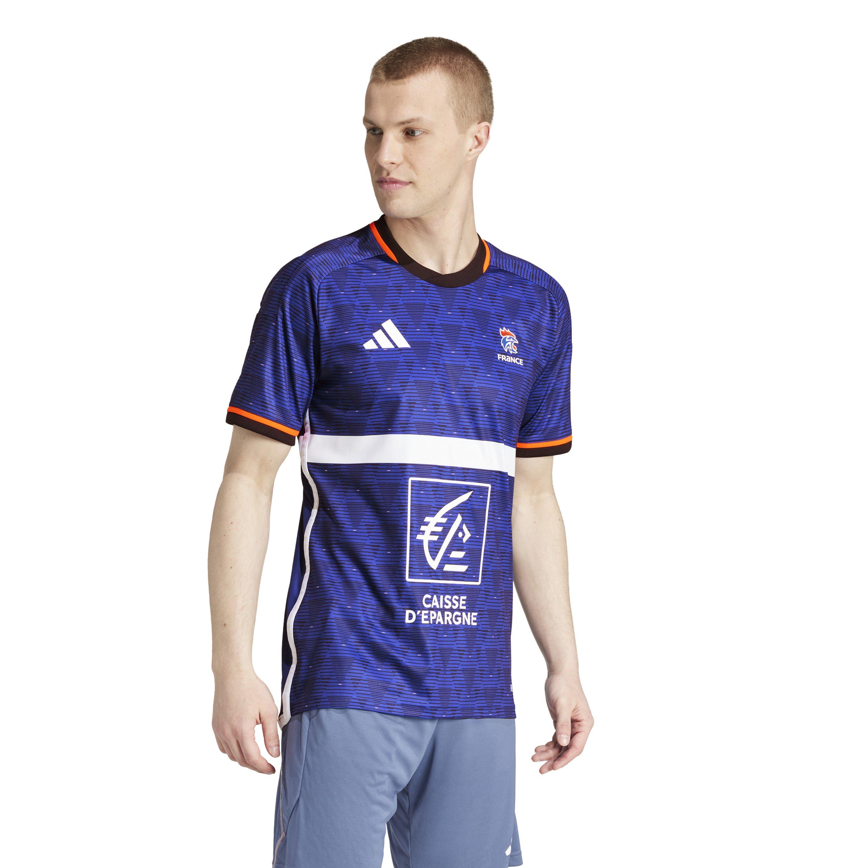 Halbklar Blau - adidas - Team F Hb Jsy Gym Top Mens - 6