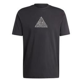 adidas House of Tiro Metallic-Graphic T-Shirt Mens
