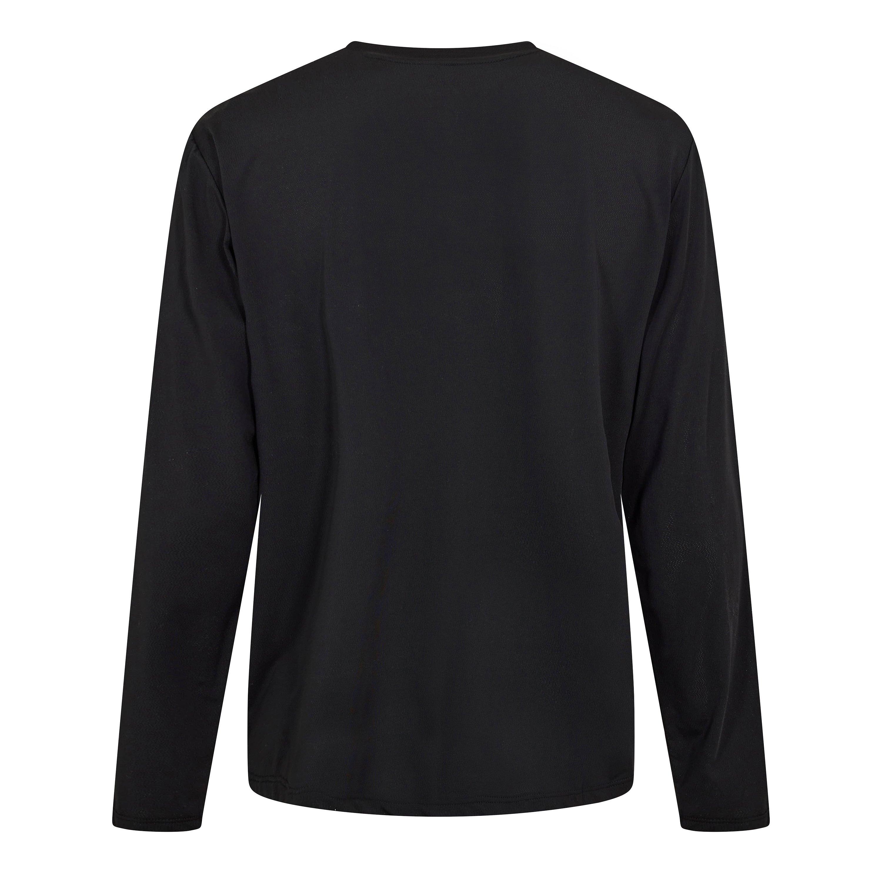 Black - Condition - Men's Areo Long Sleeve Performance Gym Top - 2