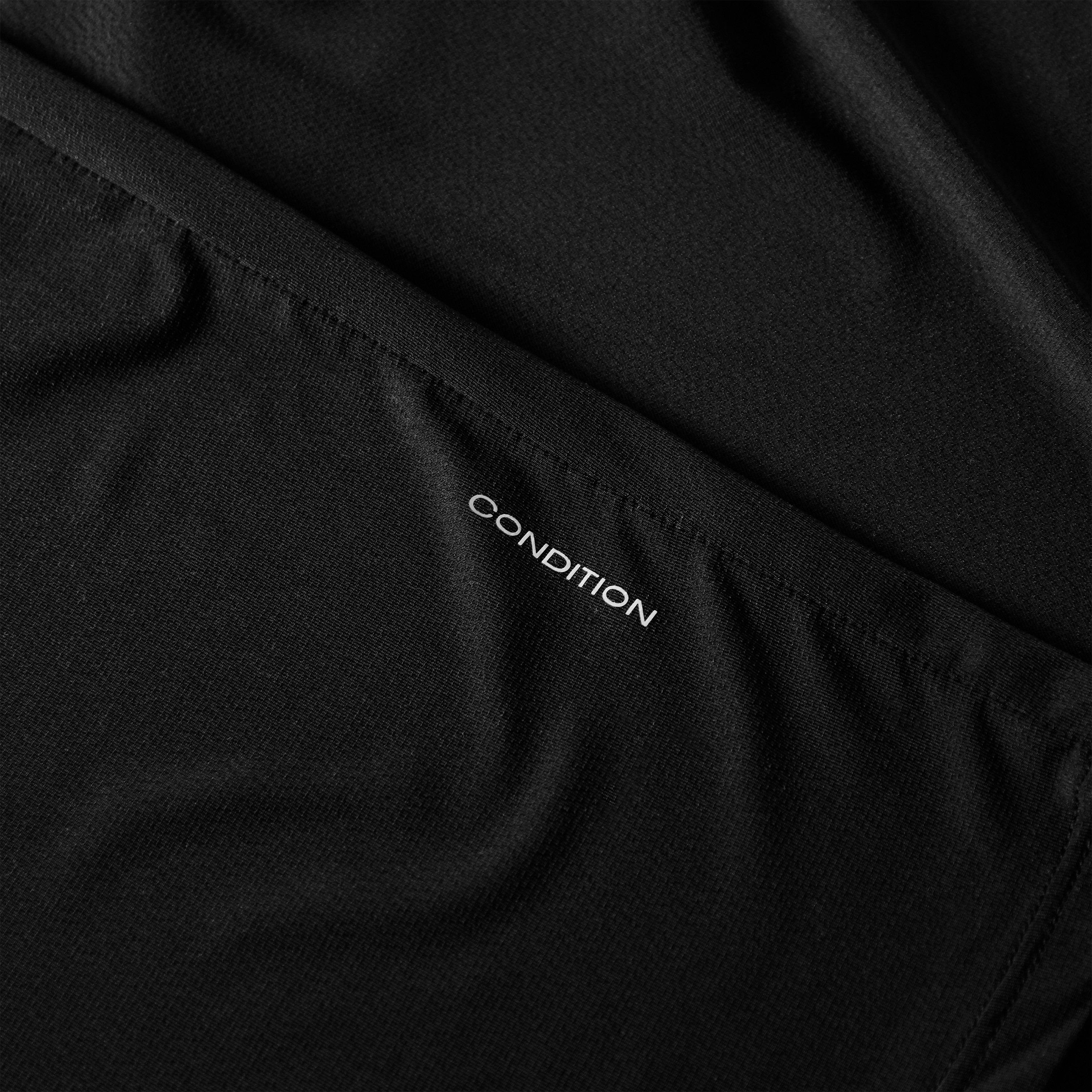 Black - Condition - Men's Areo Long Sleeve Performance Gym Top - 5