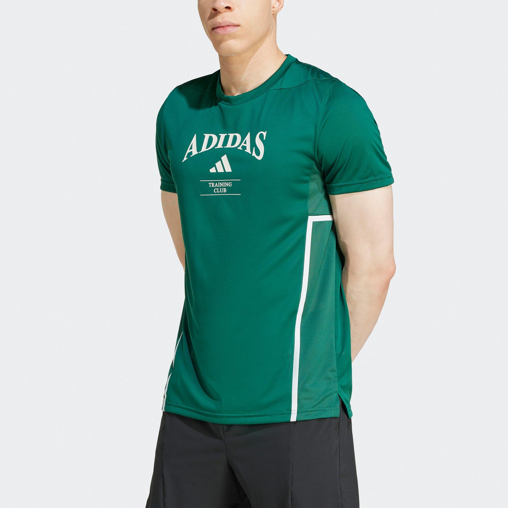 Col Green/White - adidas - Designed-for-Training Legacy Mens Performance T-Shirt - 2