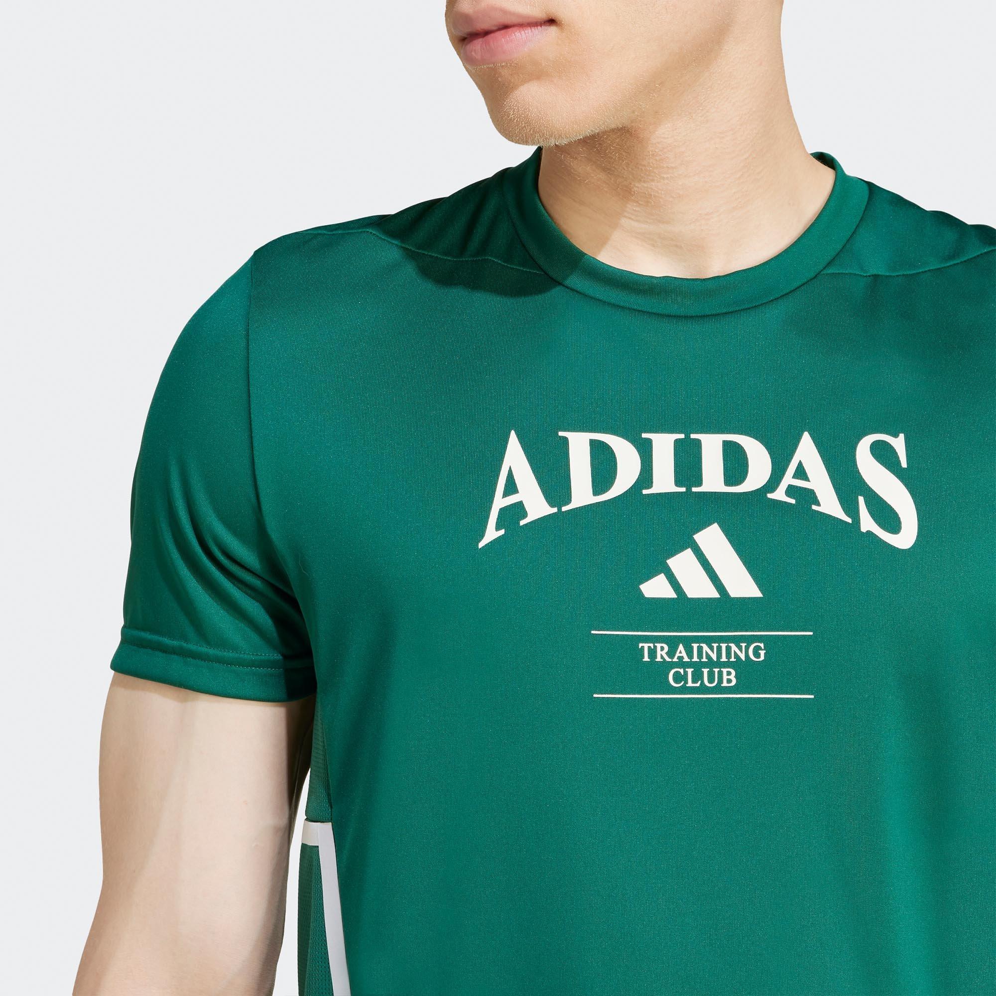 Col Green/White - adidas - Designed-for-Training Legacy Mens Performance T-Shirt - 4