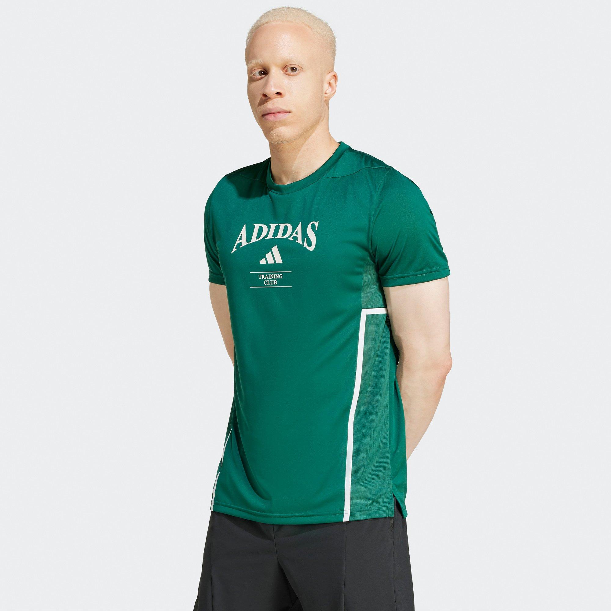 Col Green/White - adidas - Designed-for-Training Legacy Mens Performance T-Shirt - 6