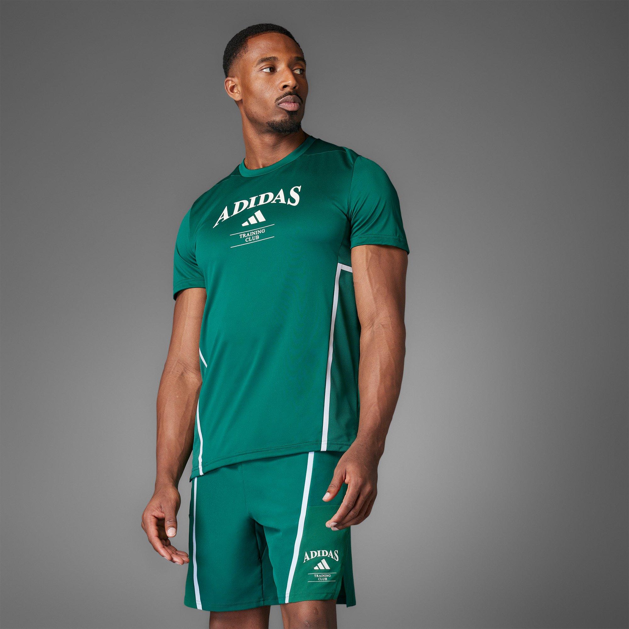 Col Green/White - adidas - Designed-for-Training Legacy Mens Performance T-Shirt - 8