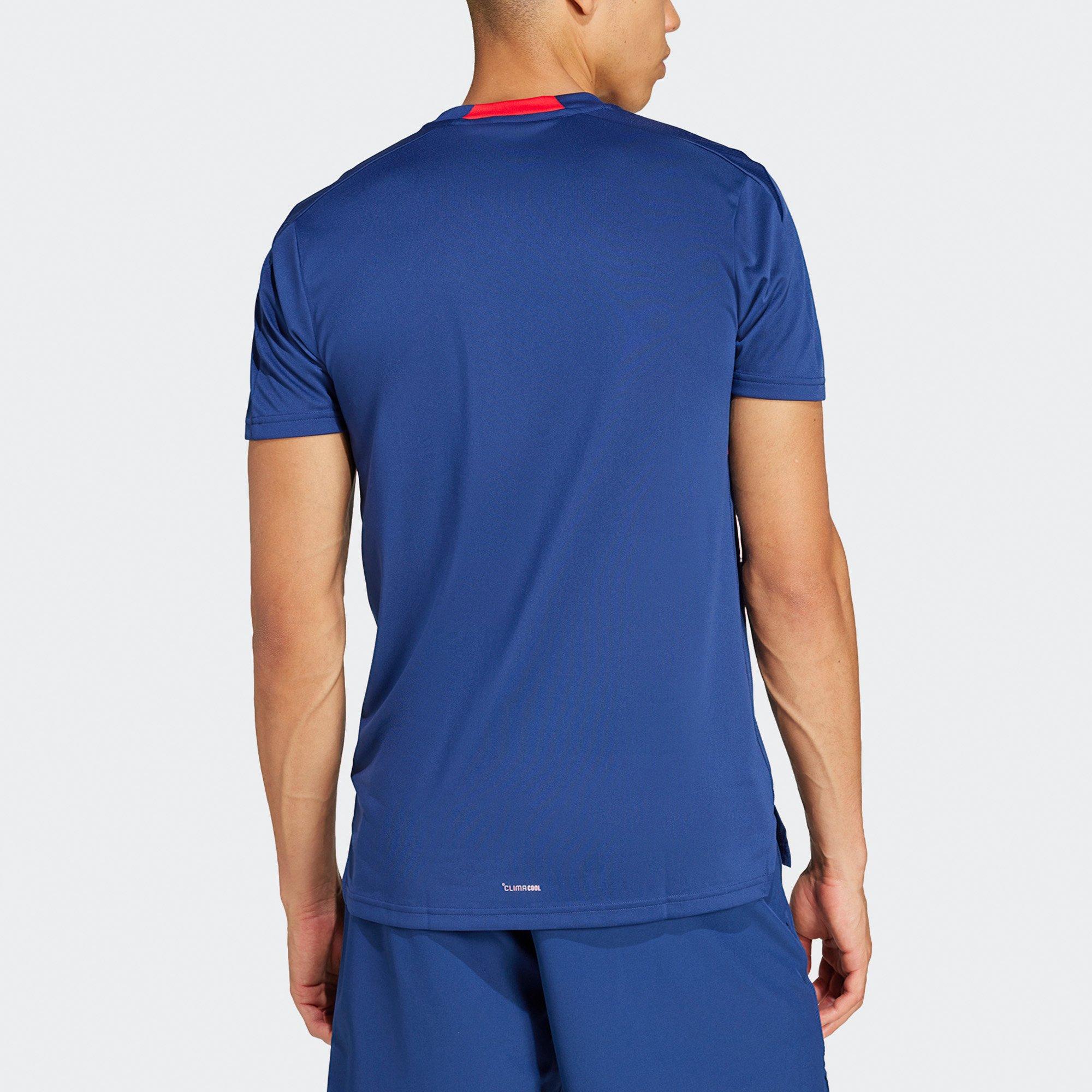 Dk Blue/White - adidas - adidas Designed-for-Training Legacy Mens Performance T-Shirt - 3