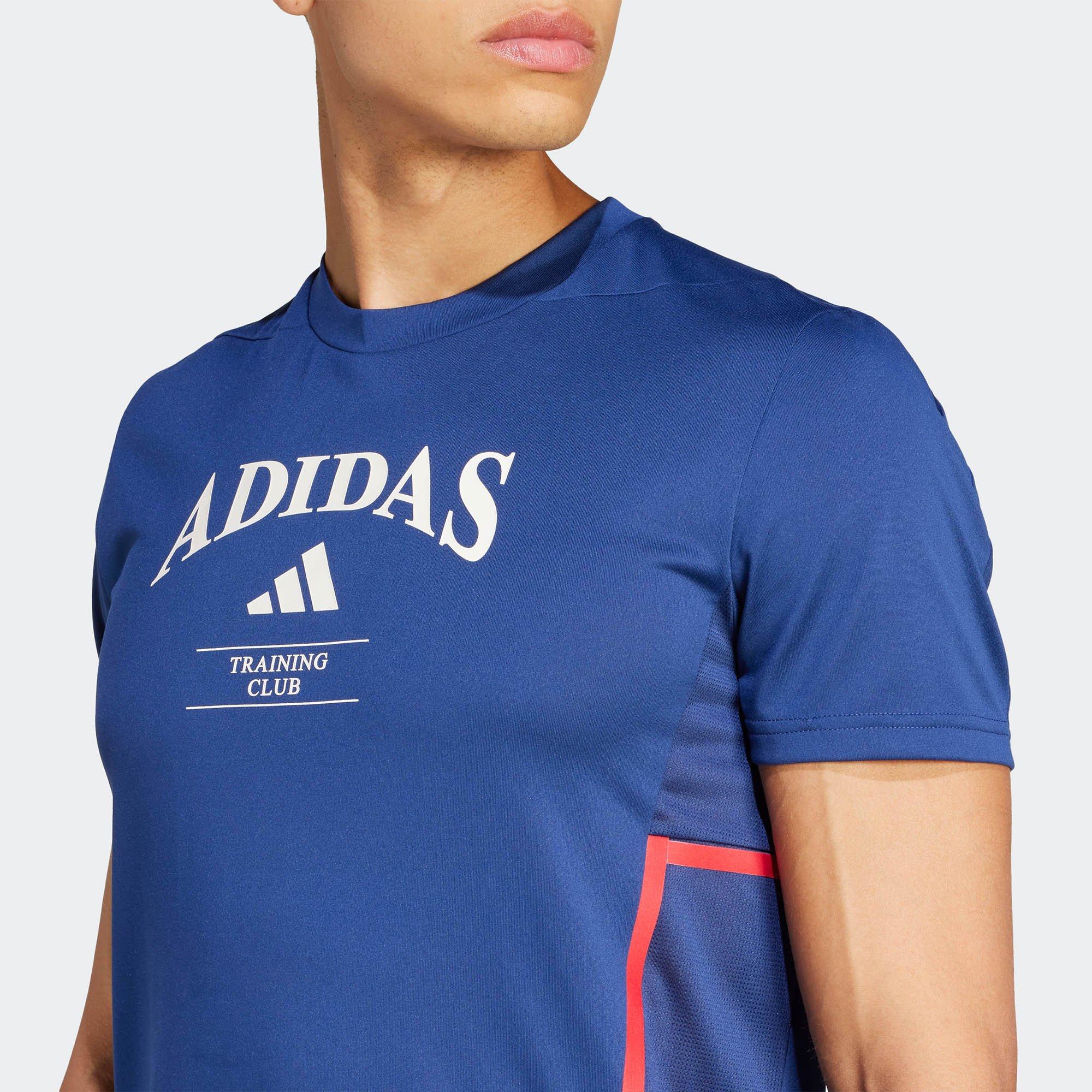 Dk Blue/White - adidas - adidas Designed-for-Training Legacy Mens Performance T-Shirt - 4