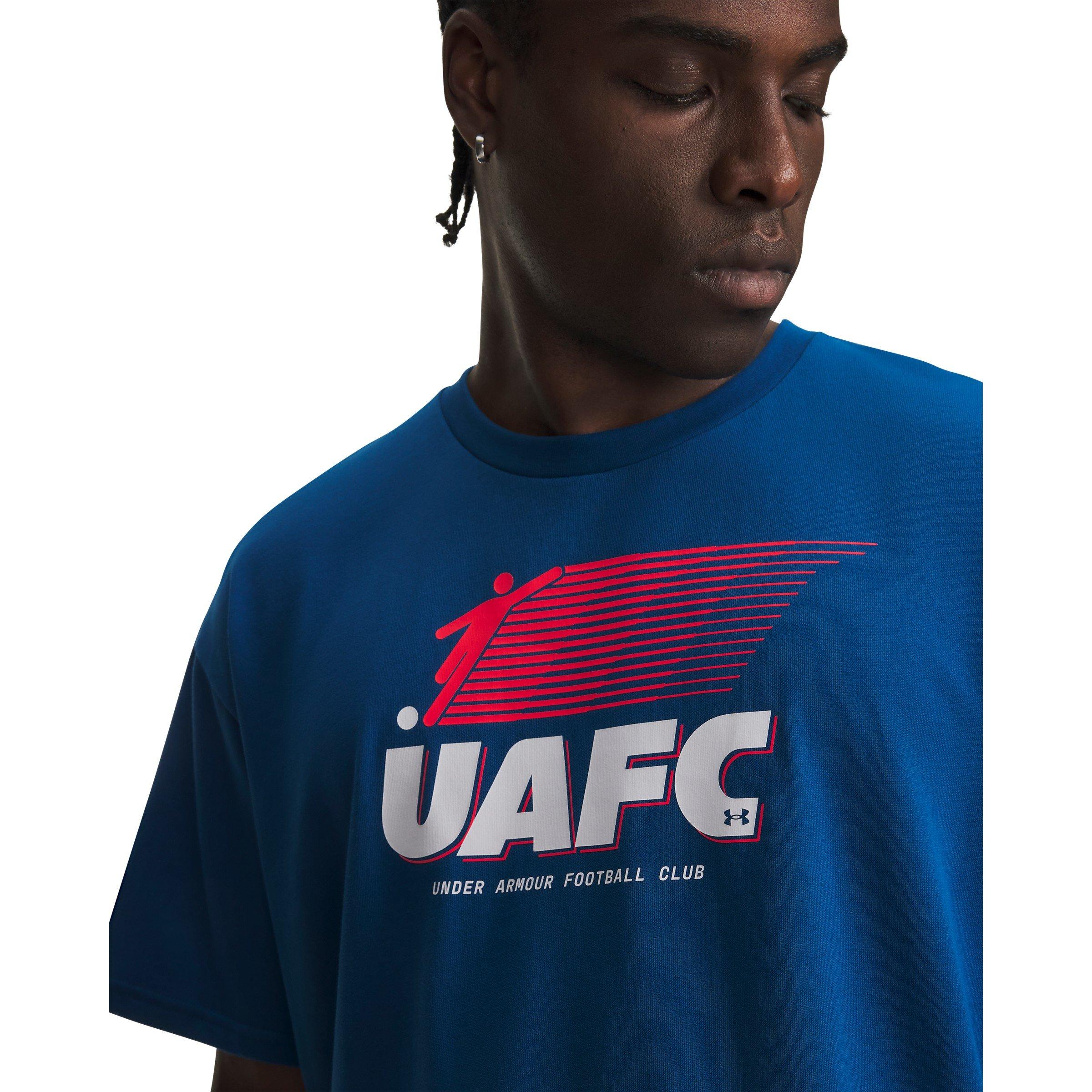 Blue/White - Under Armour - Men's Short Sleeve Performance Gym Top - 5