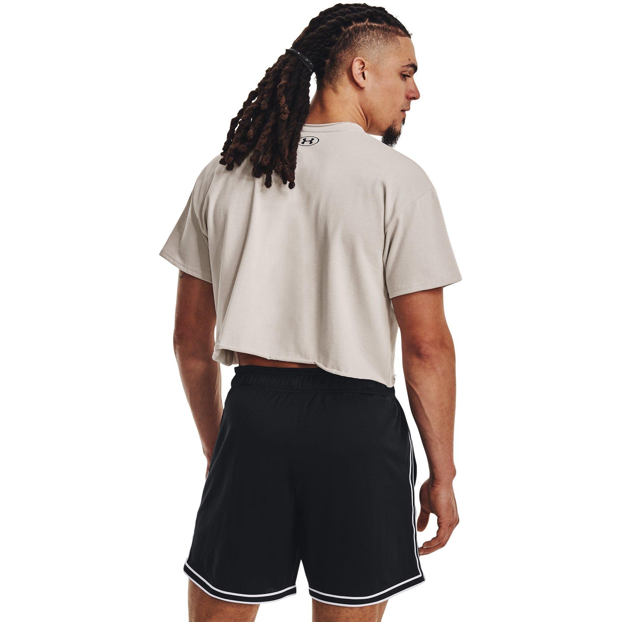 Gray - Under Armour - Cutoff Crop Top - 3