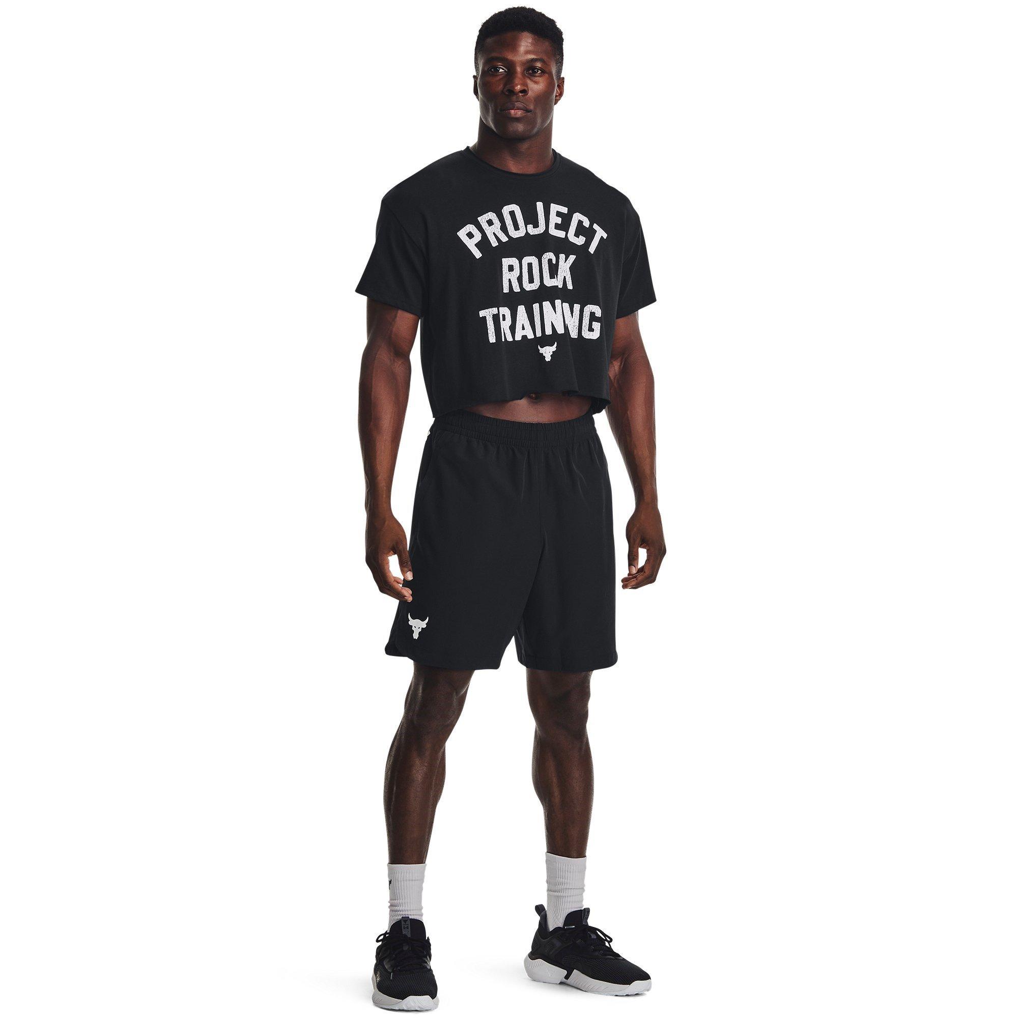 Black - Under Armour - Men's Cutoff Crop Top - 4