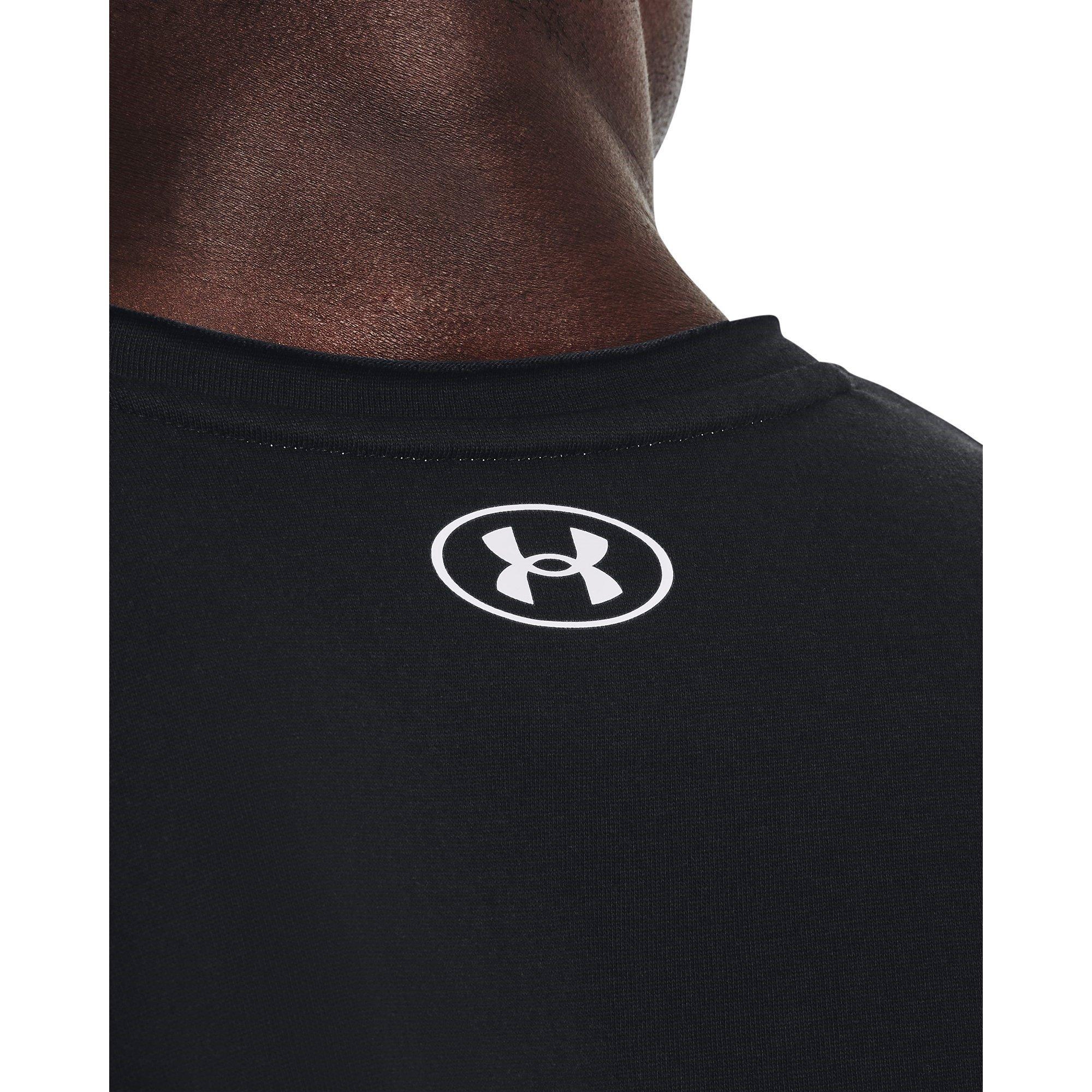 Black - Under Armour - Men's Cutoff Crop Top - 5
