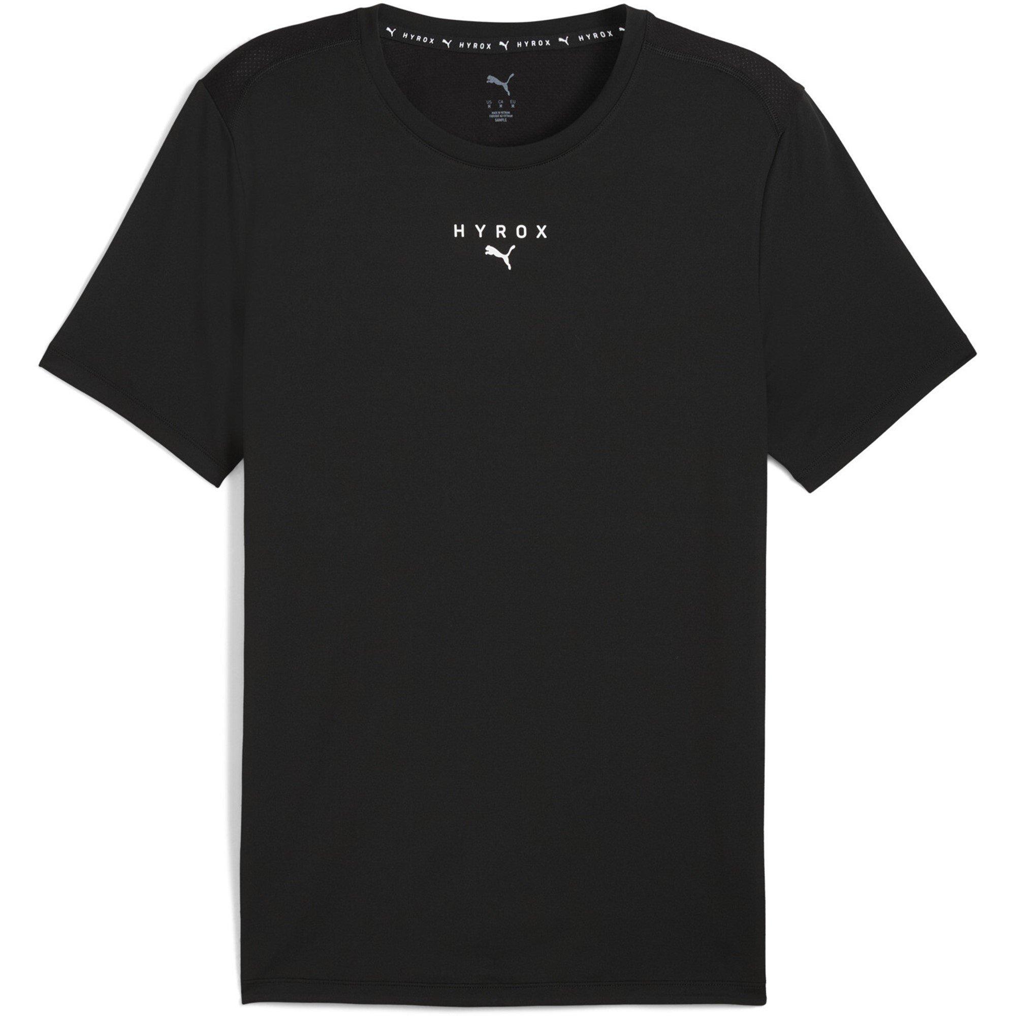 Puma Men's Hyrox Spun Short-Sleeve Performance Gym Top - Black Puma Black - XL