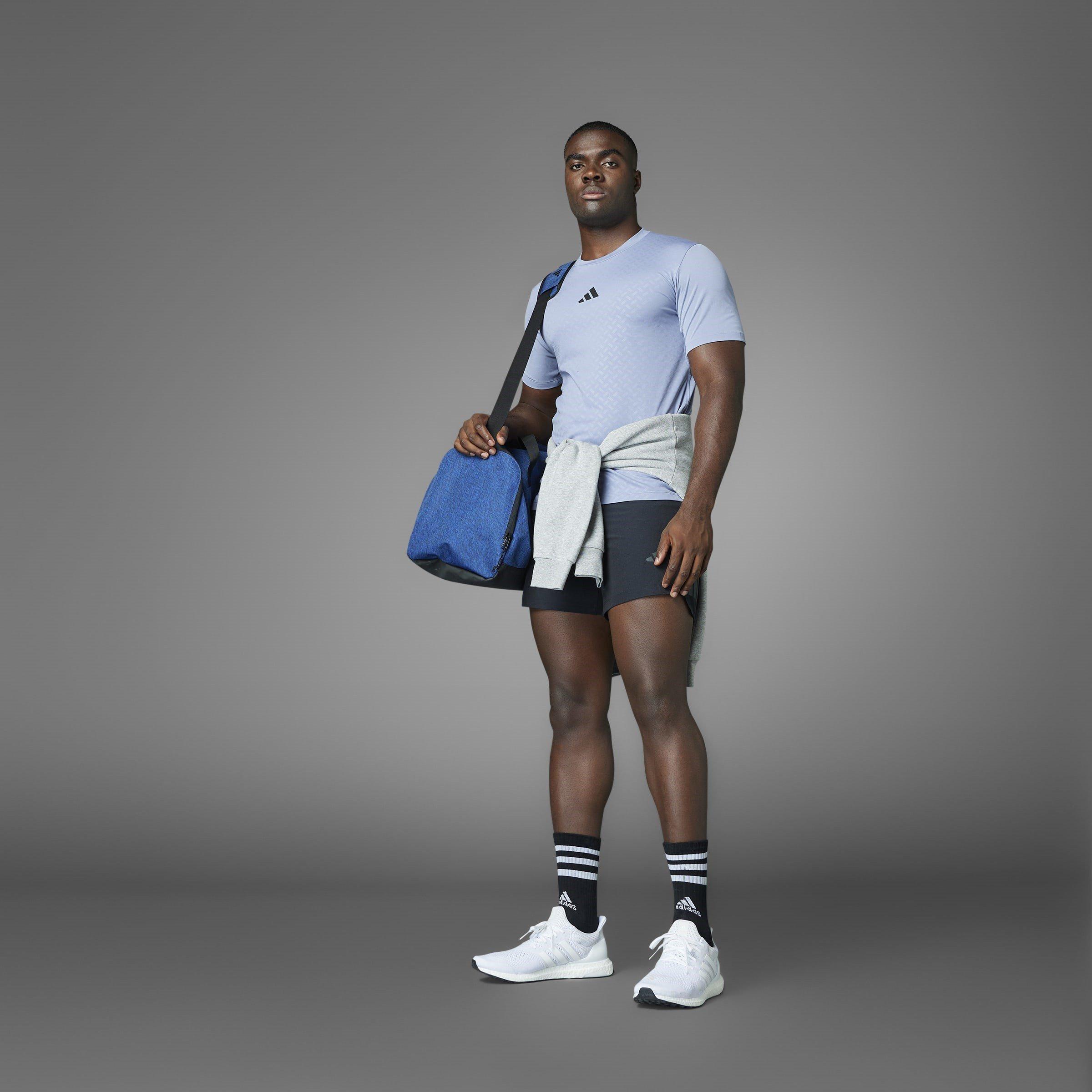 Silver Violet - adidas - Men's Power Short-Sleeve Performance Gym Top - 13