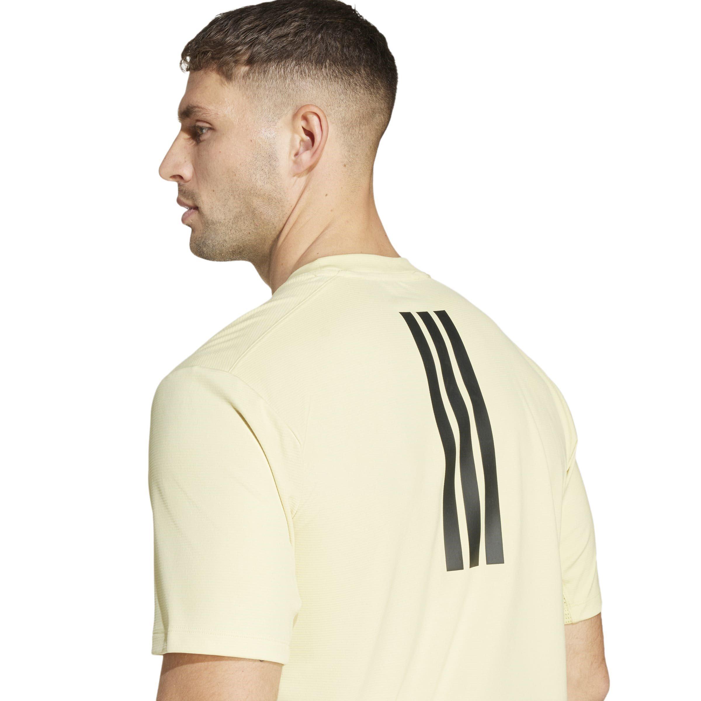Powder Yellow - adidas - Power Short-Sleeve Performance Gym Top - 6