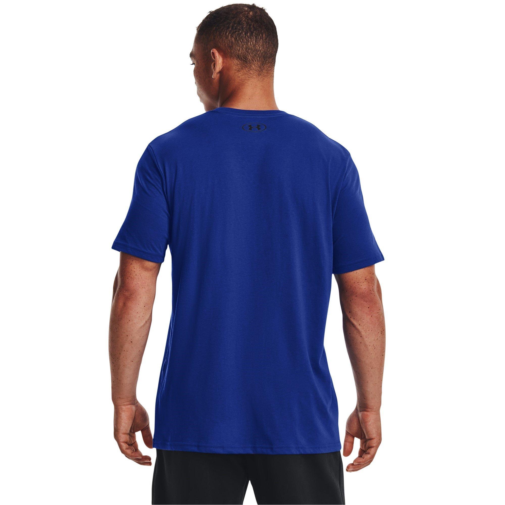 Blau - Under Armour - Left Chest Lockup T-shirt Mens - 3