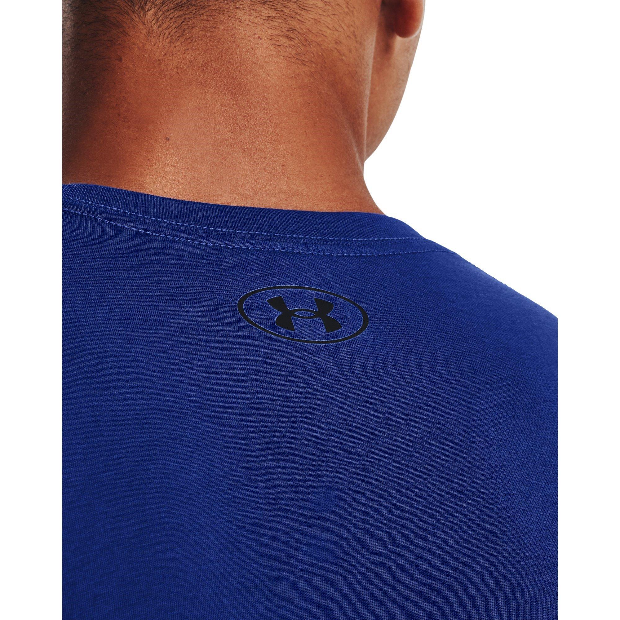 Blau - Under Armour - Left Chest Lockup T-shirt Mens - 5