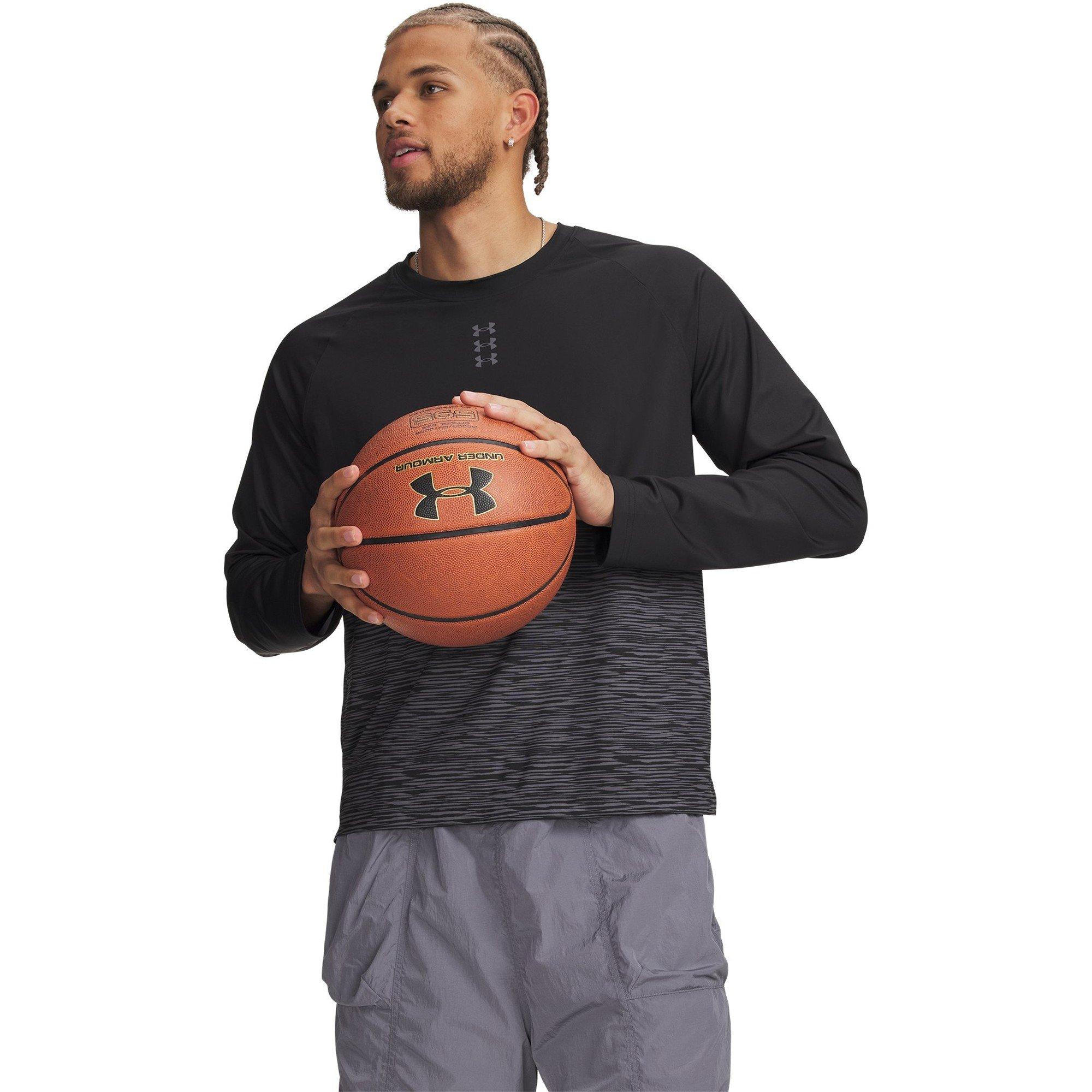 Black/Grey - Under Armour - Men's Long Sleeve Performance Gym Top - 1