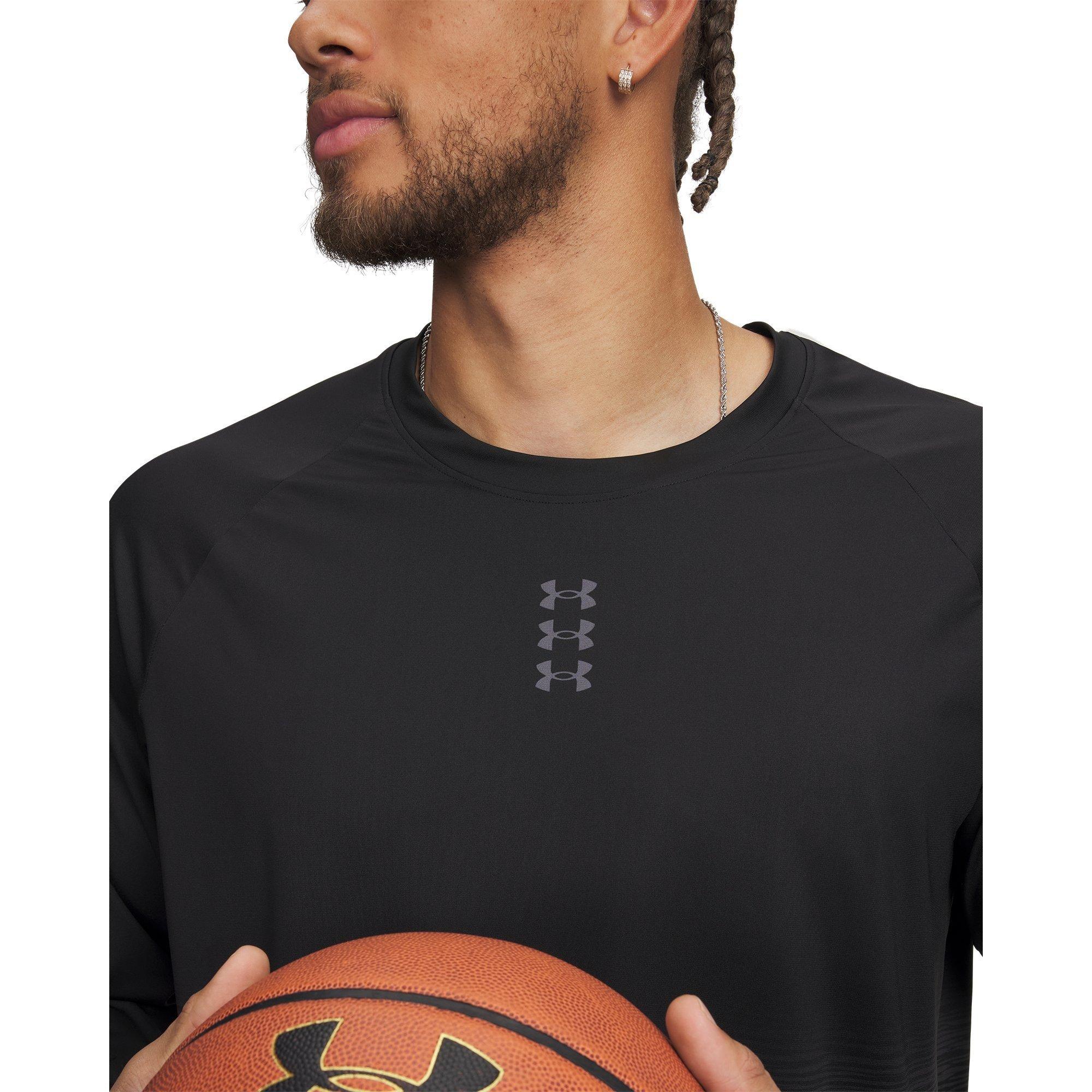 Zwart/Grijs - Under Armour - UA Hoops LS T Sn63 - 3