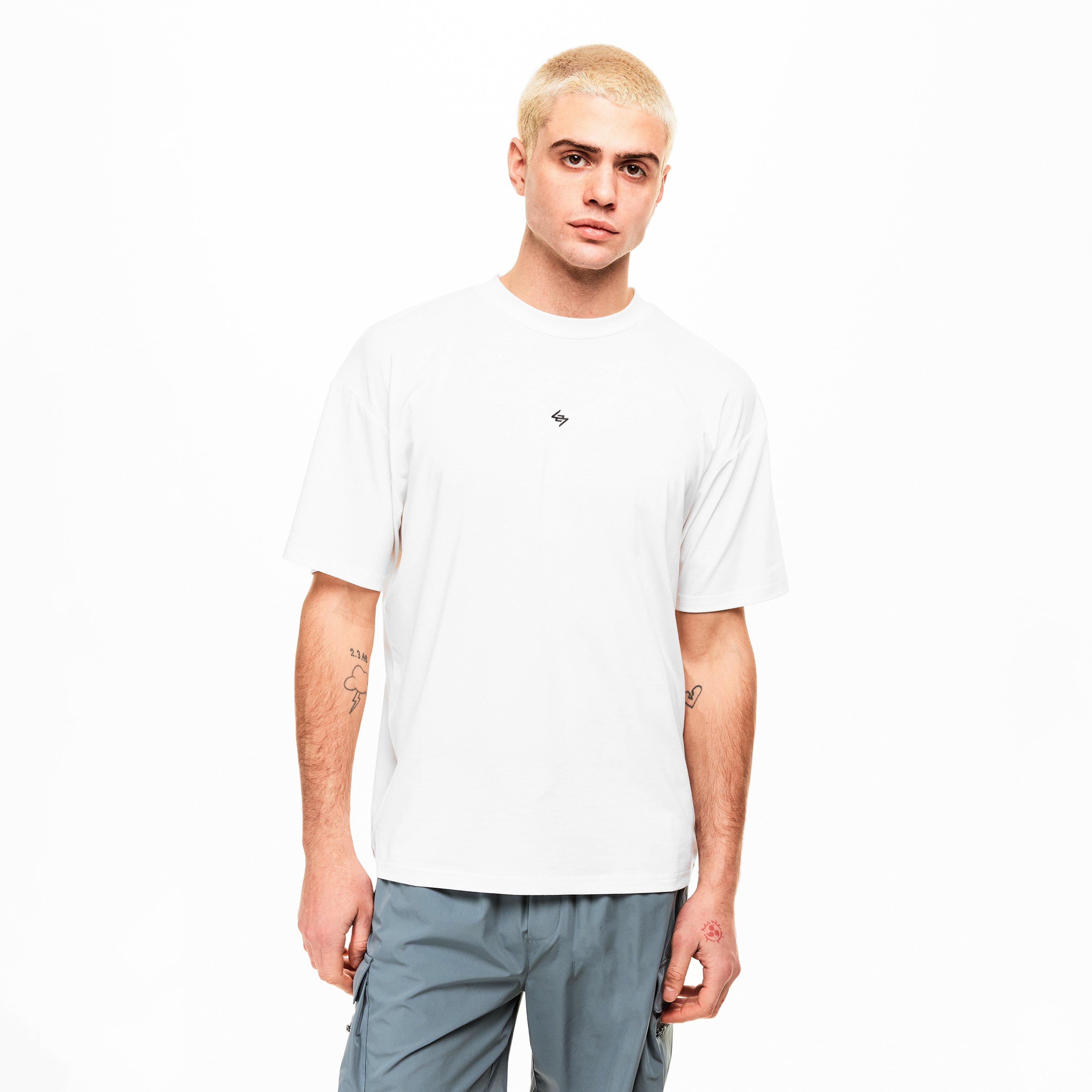 Flat White - Represent 247 - Men's Dna Graphic Short Sleeve Performance Gym Top - 3