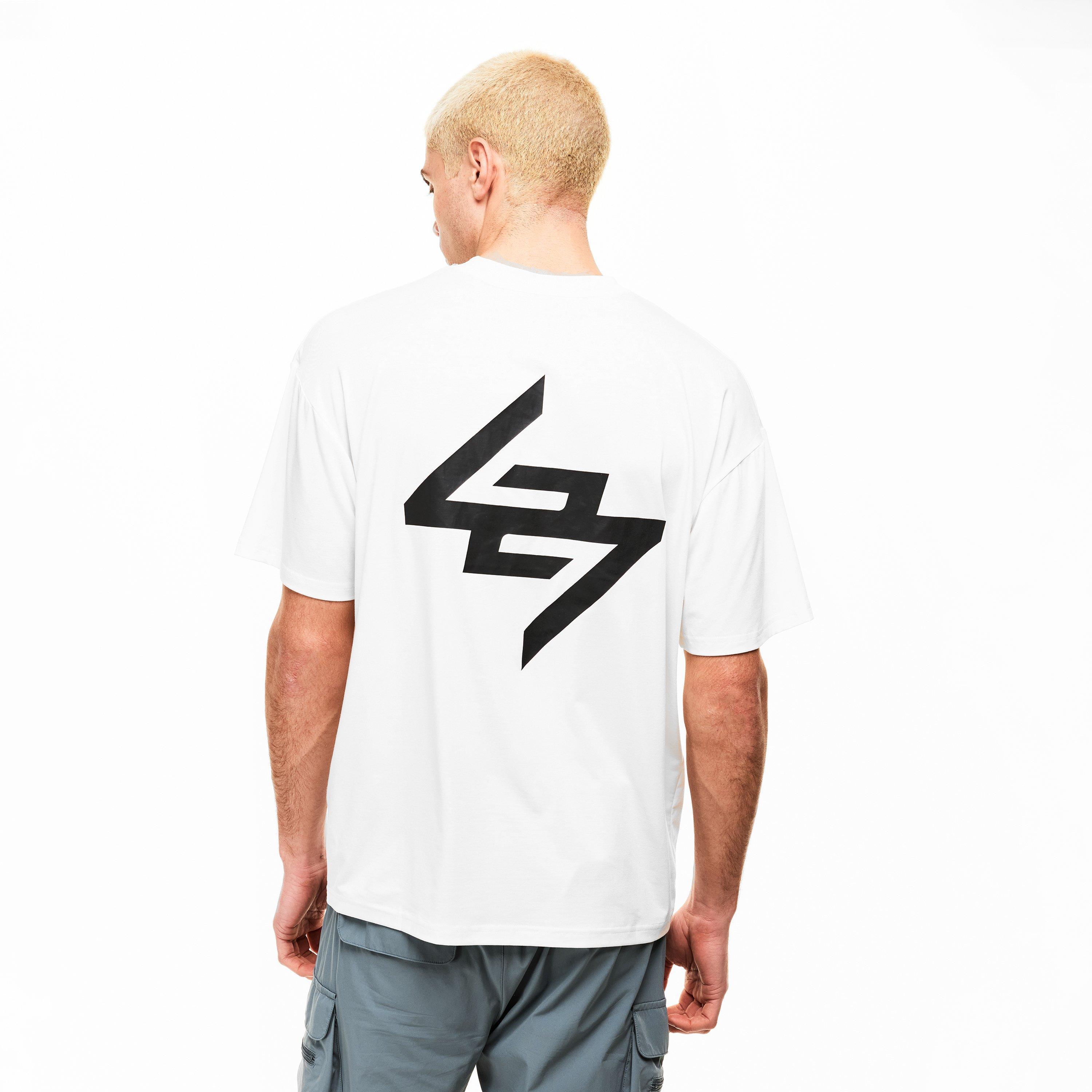 Flat White - Represent 247 - Men's Dna Graphic Short Sleeve Performance Gym Top - 4