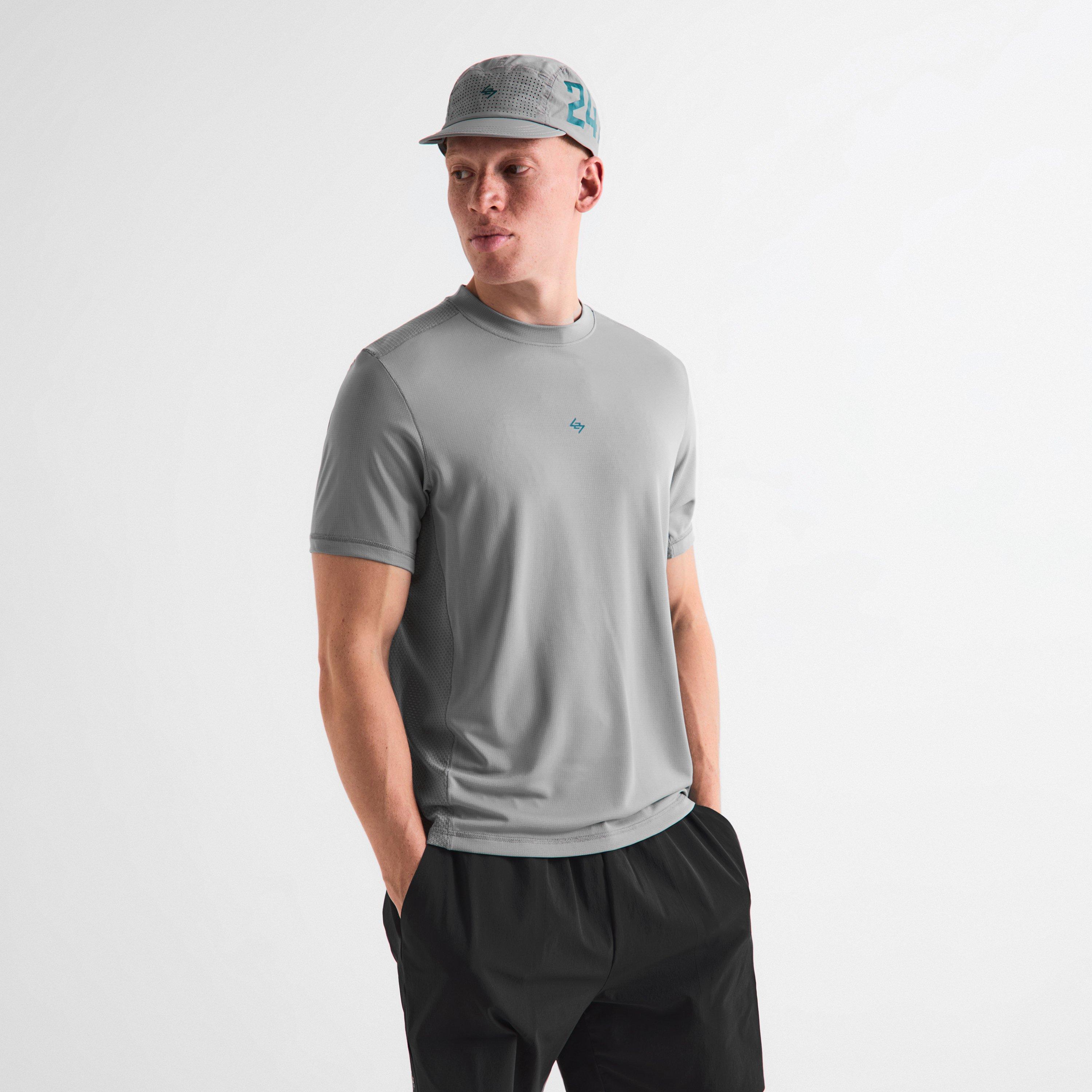 Graphite Grey - Represent 247 - Men's Short Sleeve Performance Gym Top - 3