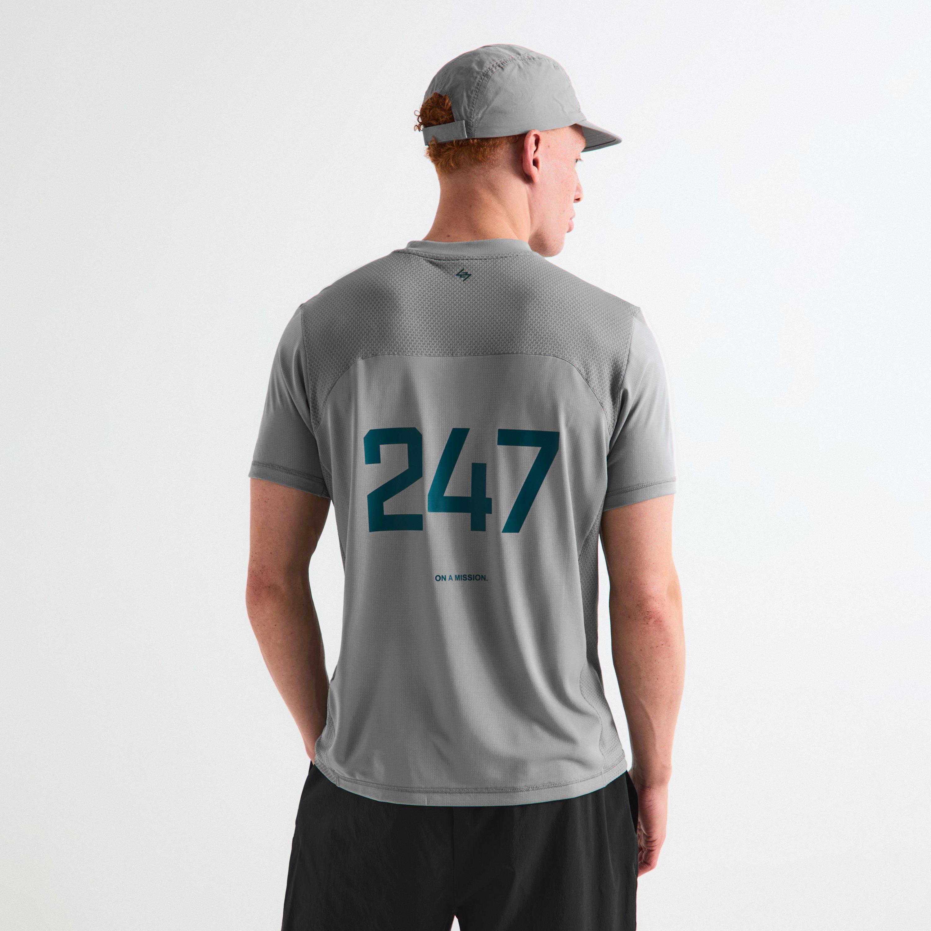 Graphite Grey - Represent 247 - Men's Short Sleeve Performance Gym Top - 4