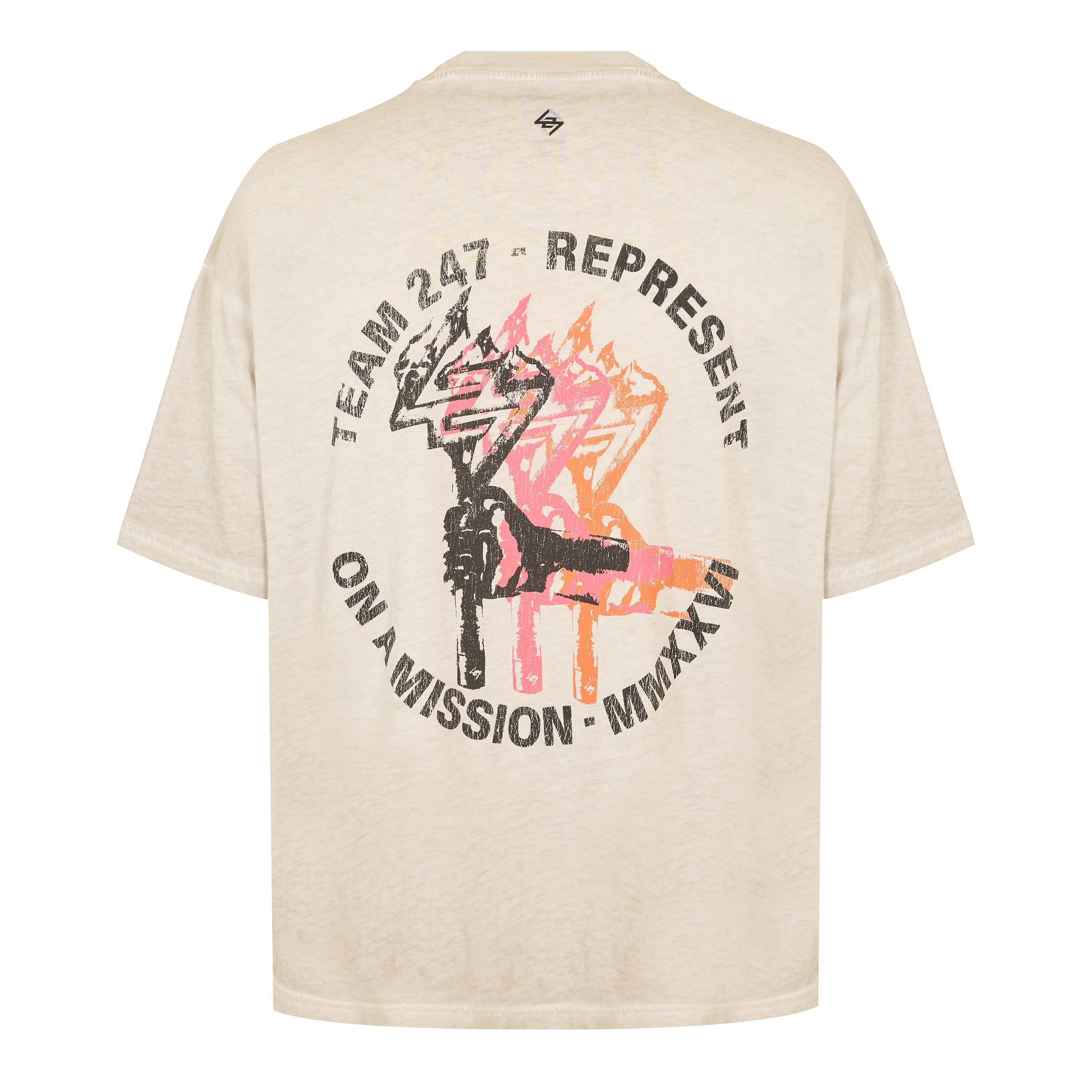 Bleach Wash - Represent 247 - Men's Short Sleeve Performance Gym Top - 2